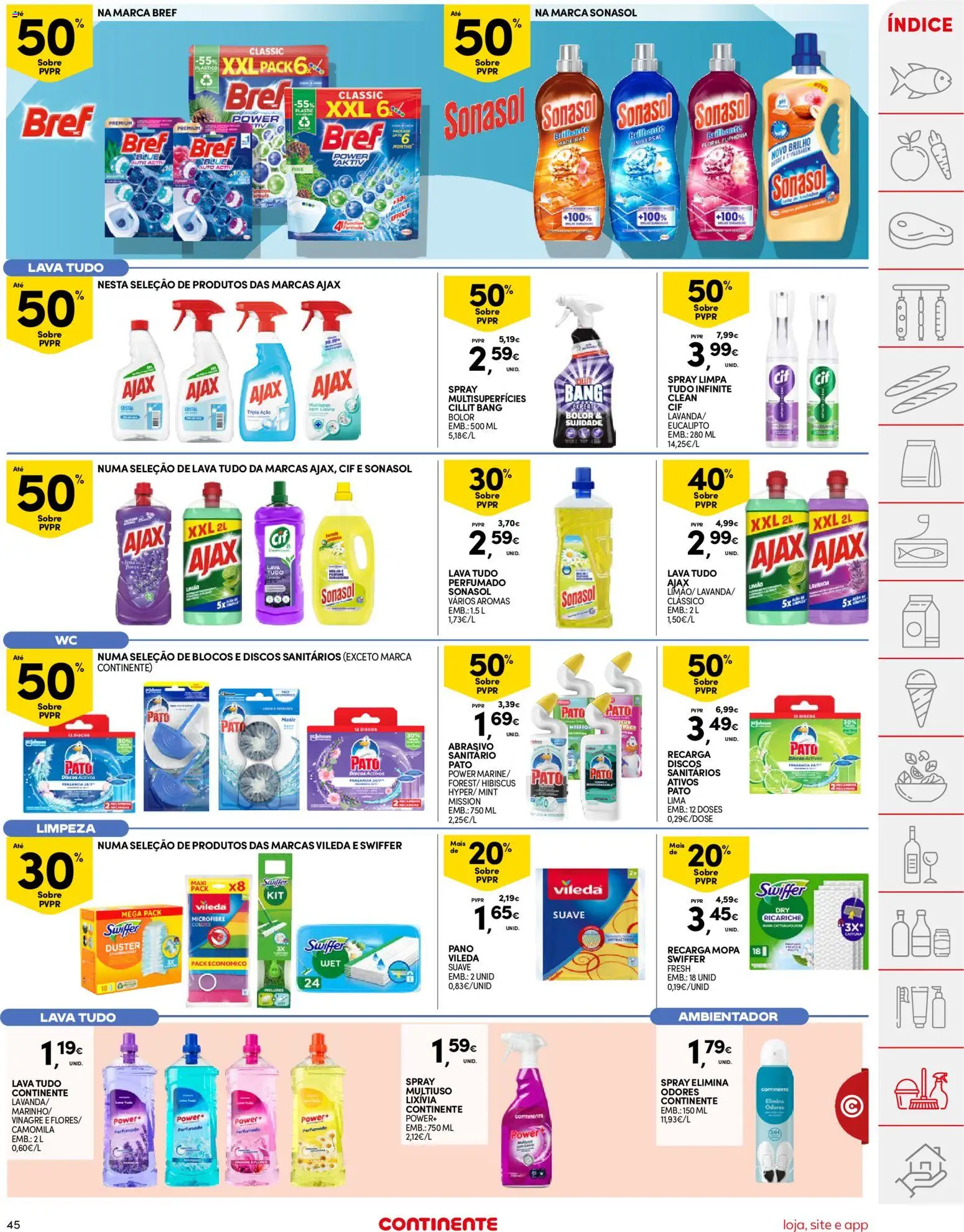 Continente folheto │ válido de 20/10/2026 | Página: 47 | Produtos: Vinagre, Pato, Ambientador, Lima