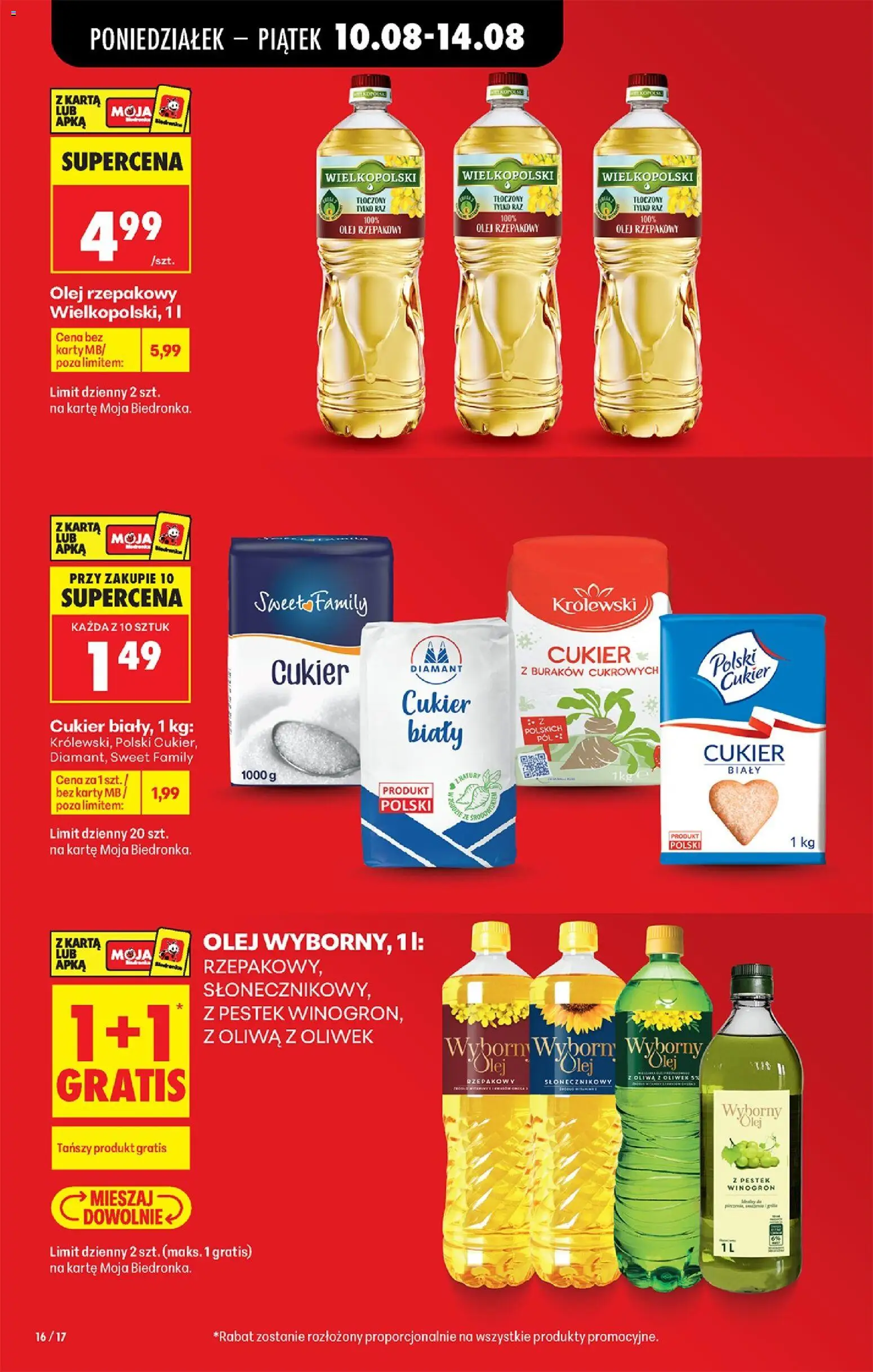 Biedronka Polsko leták od 10.08.2026 | Strana: 18 | Produkty: Olej, Karty