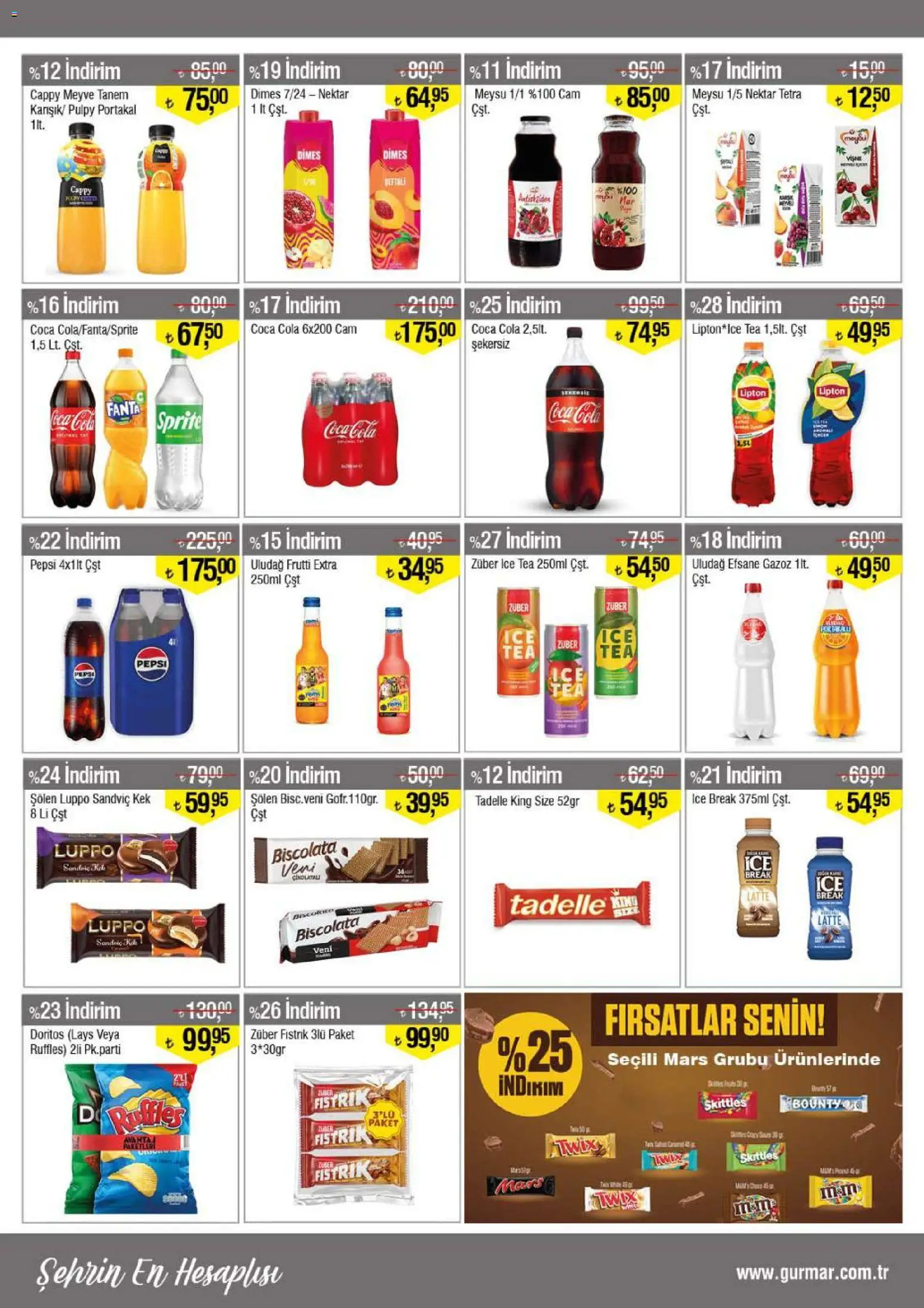 Gürmar Katalog - 16 Eylül 2026 tarihinden itibaren geçerlidir | Sayfa: 10 | Ürünler: Fıstık, Portakal, Meyve, Sprite