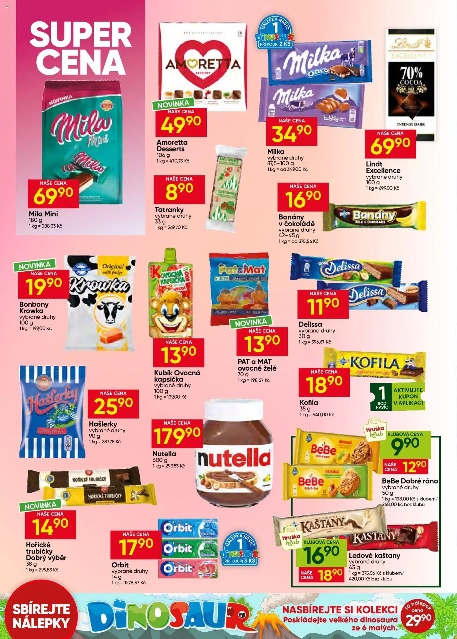 Hruška leták od 19.08.2026 | Strana: 8 | Produkty: Lindt, Milka, Bonbóny, Nutella