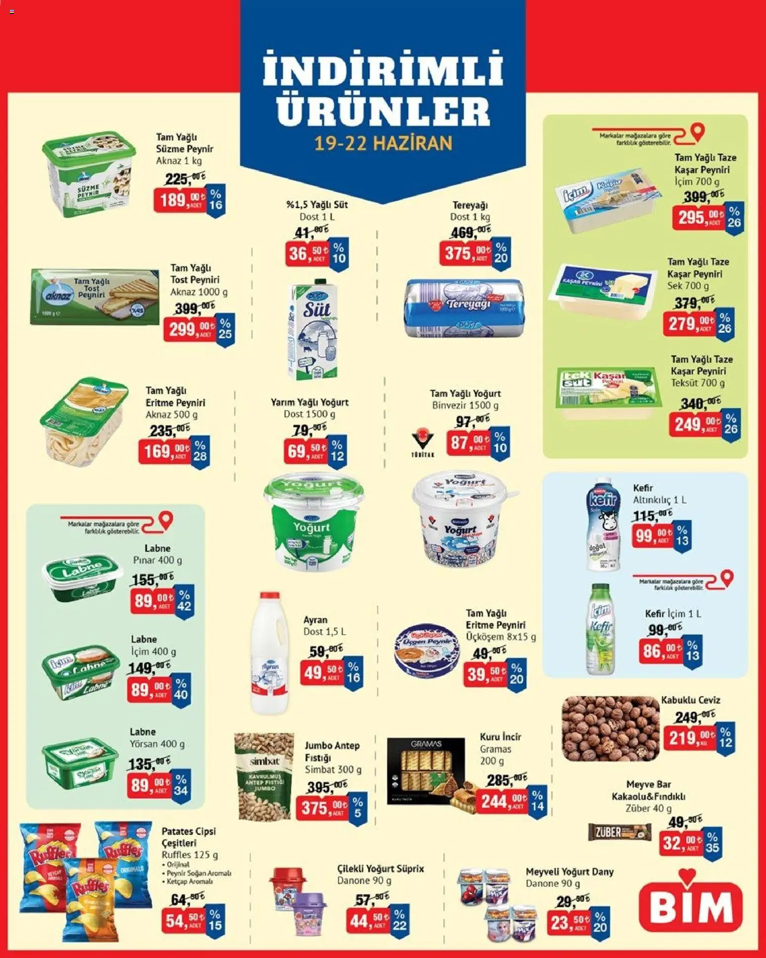 BİM - İndirimli Ürünler - 19.06.2026 tarihinden itibaren geçerlidir | Sayfa: 1