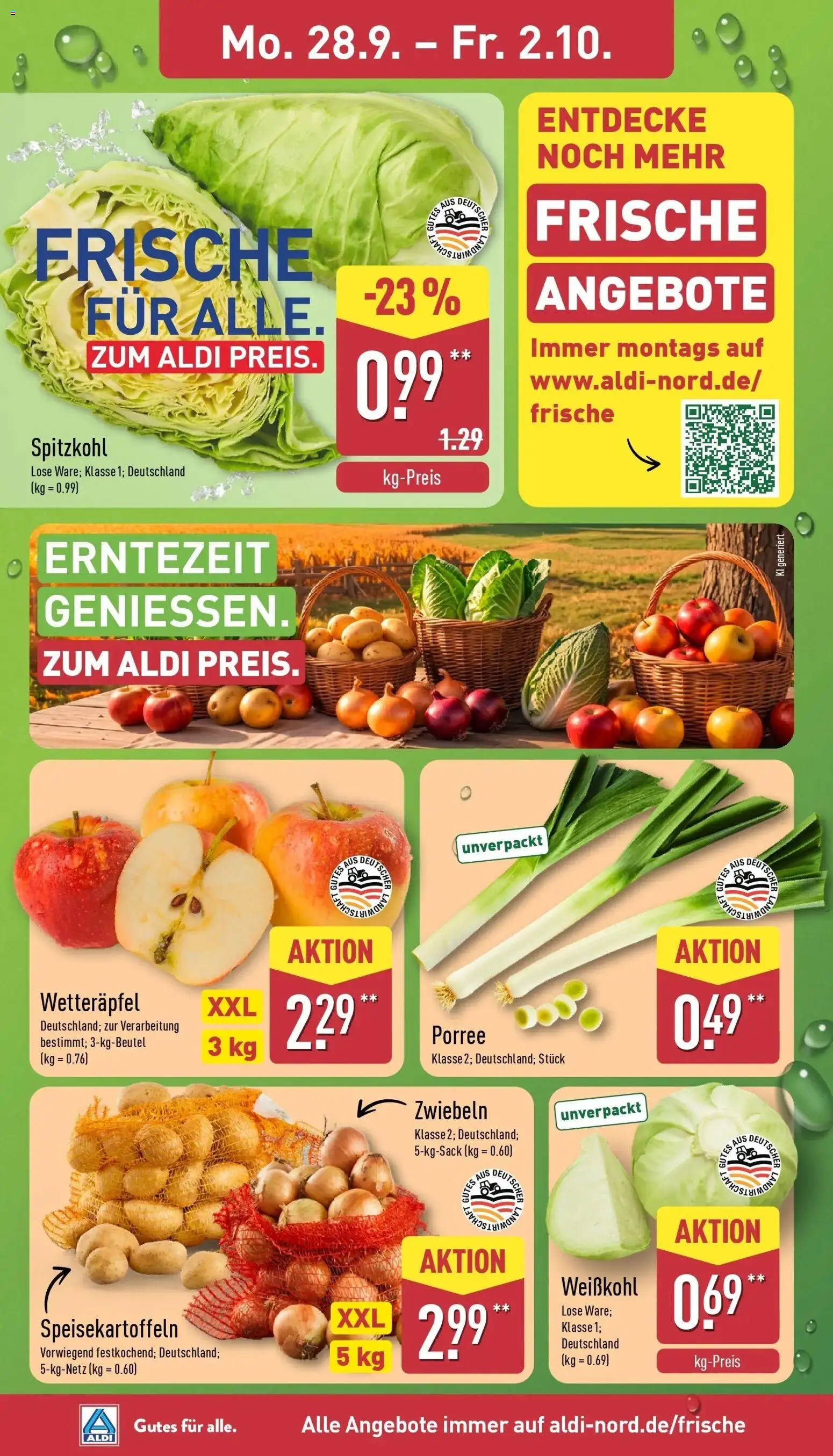 Aldi Aktueller Prospekt (ab 28.09.2026) » Angebote Online | Seite: 2 | Produkte: Zwiebeln