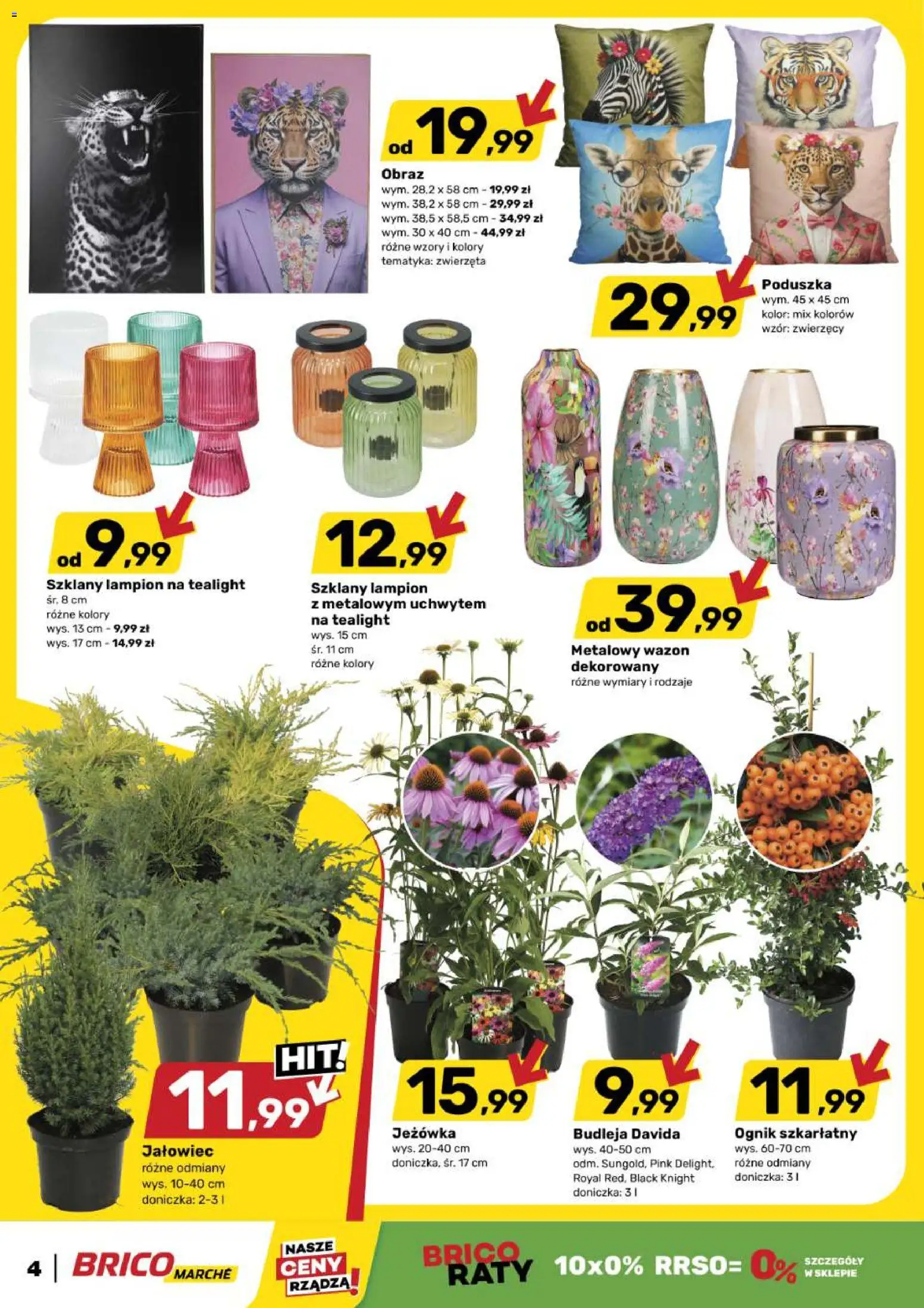 Brico Marché gazetka od 01.07.2026 | Strona: 4 | Produkty: Poduszka, Doniczka, Wazon