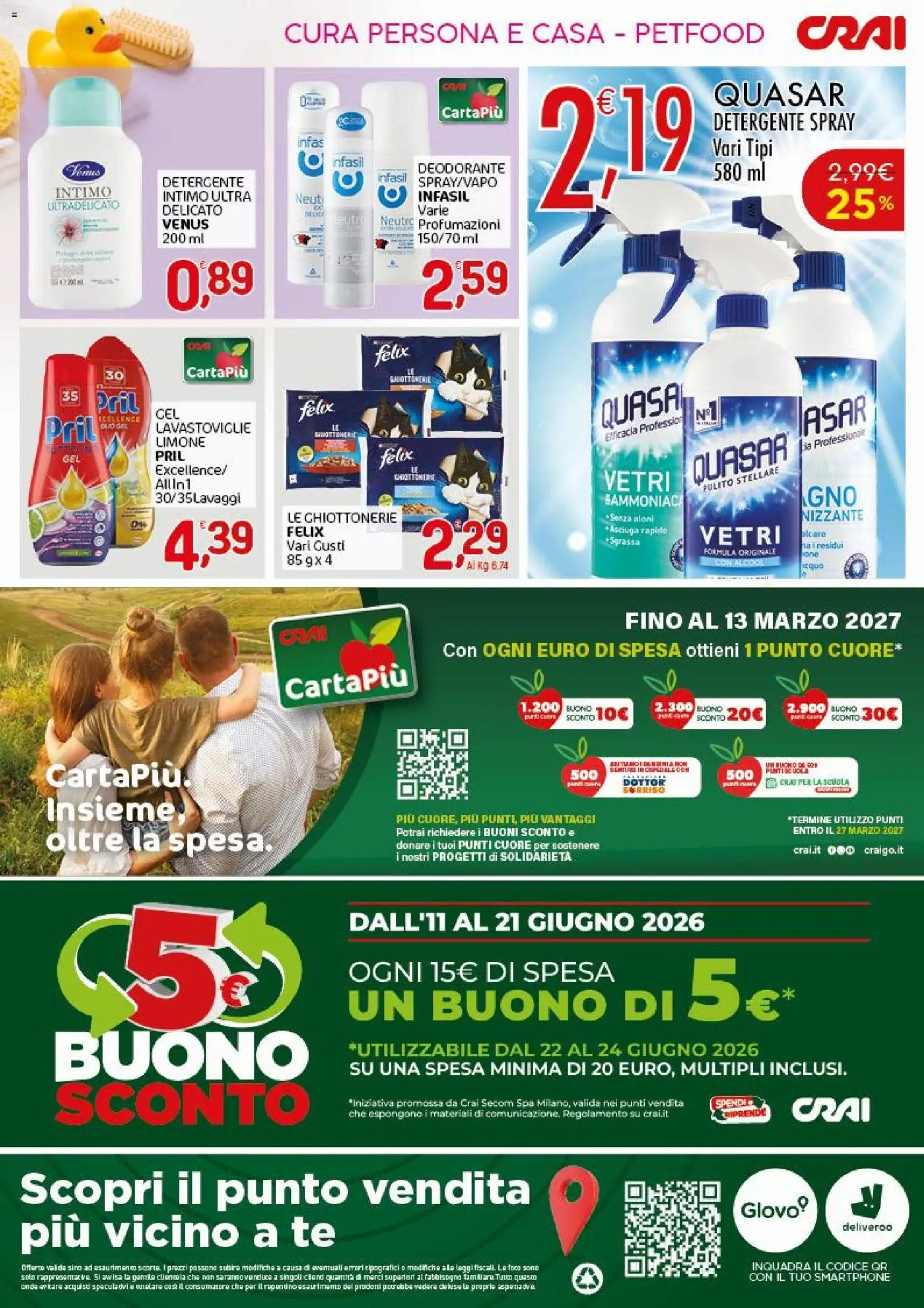 Volantino CRAI del 11.06.2026 | Pagina: 4 | Prodotti: Tè, Limone, Lavastoviglie, Smartphone