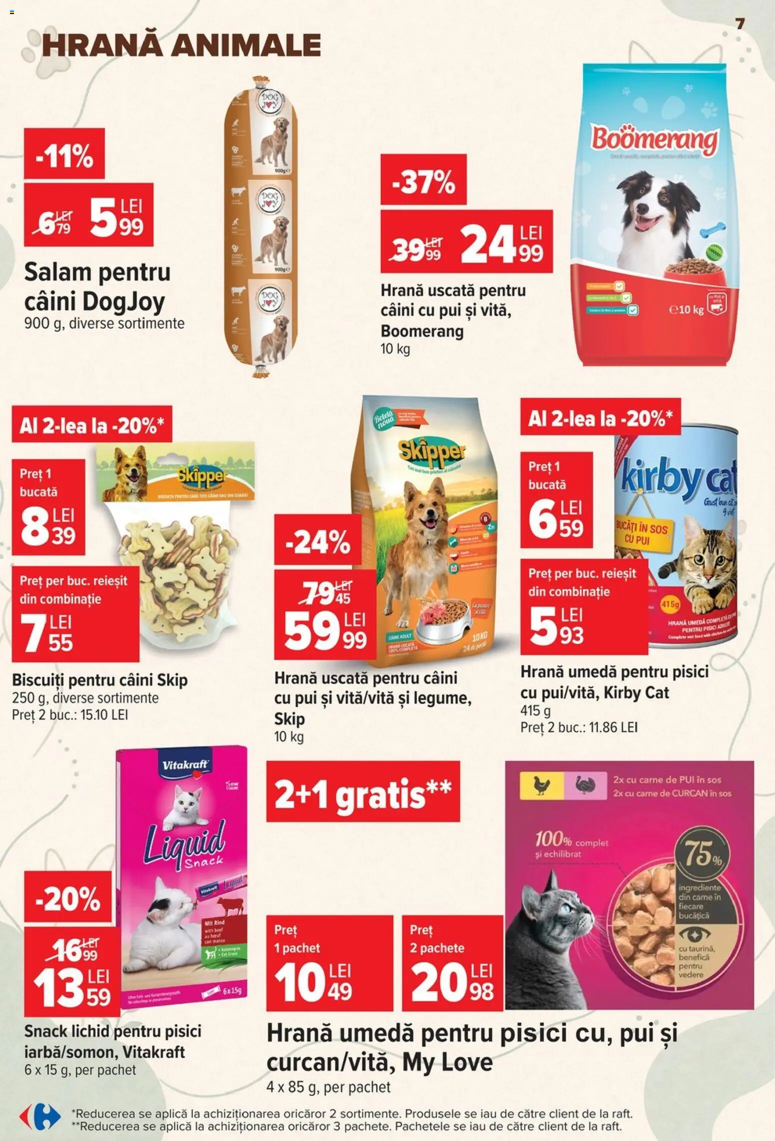 Noul catalog Carrefour – valabil de la 23.09.2026 | Pagină: 7 | Produse: Aplică, Salam, Biscuiți, Sos