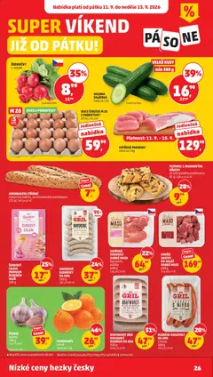 Náhled letáku POMERANČE volně, cena za 1 kg od 09.09.2026 | Strana: 26