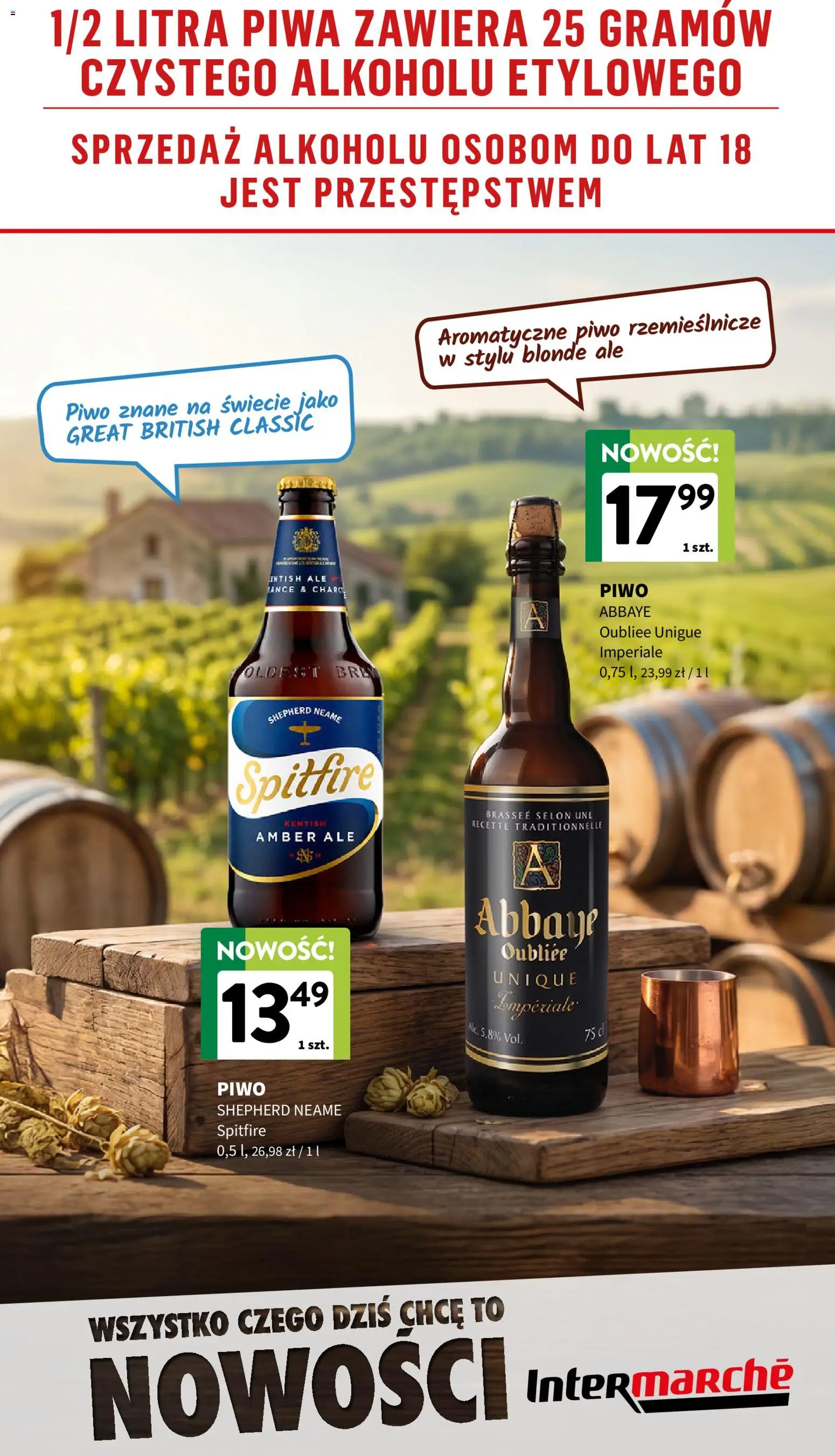 Intermarche gazetka - Nowości od 02.06.2026 | Strona: 6 | Produkty: Piwo