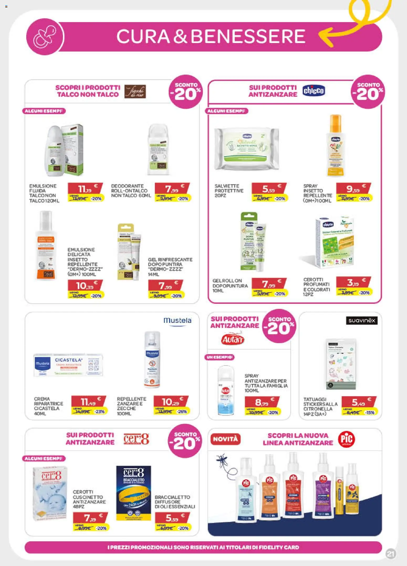Volantino Bimbo store del 11.06.2026 | Pagina: 21 | Prodotti: Crema, Talco, Antizanzare, Cerotti