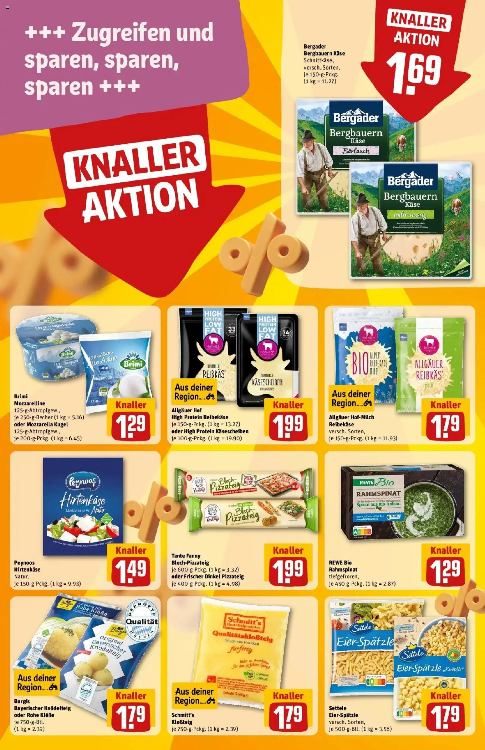 REWE Prospekt ab 26.10.2026 zum Blättern » Angebote | Seite: 17 | Produkte: Käse, Mozzarella, Reibekase
