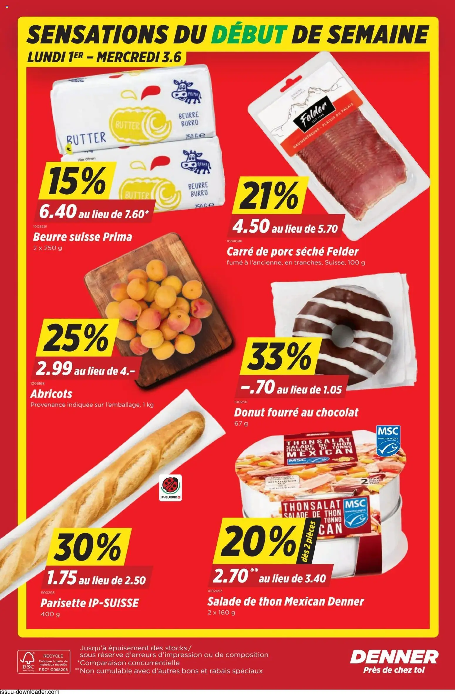 Denner aktionen FR – gültig ab 28.05.2026 | Seite: 22 | Produkte: Butter