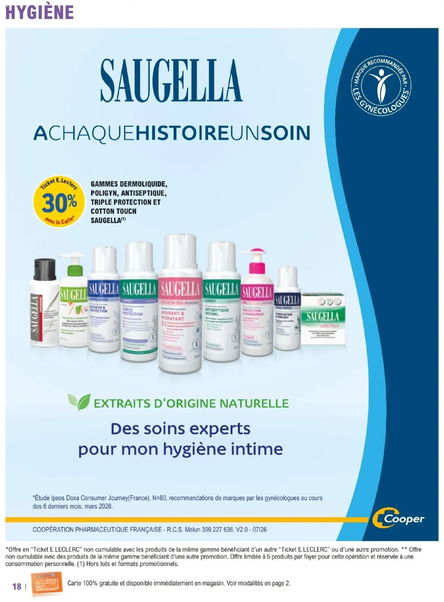 {H1} | Page: 18 | Produits: Hygiène, Hygiène intime