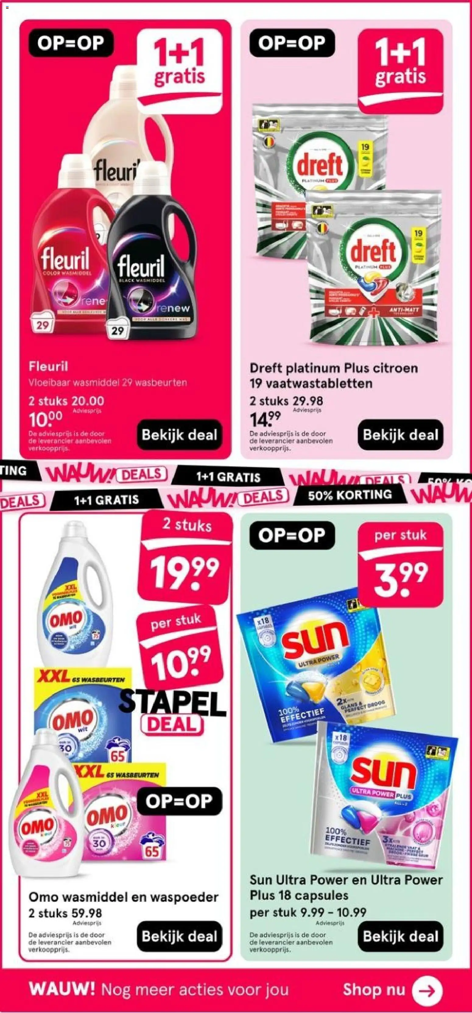 {H1} | Pagina: 50 | Producten: Vloeibaar wasmiddel, Wasmiddel, Capsules, Vaatwastabletten