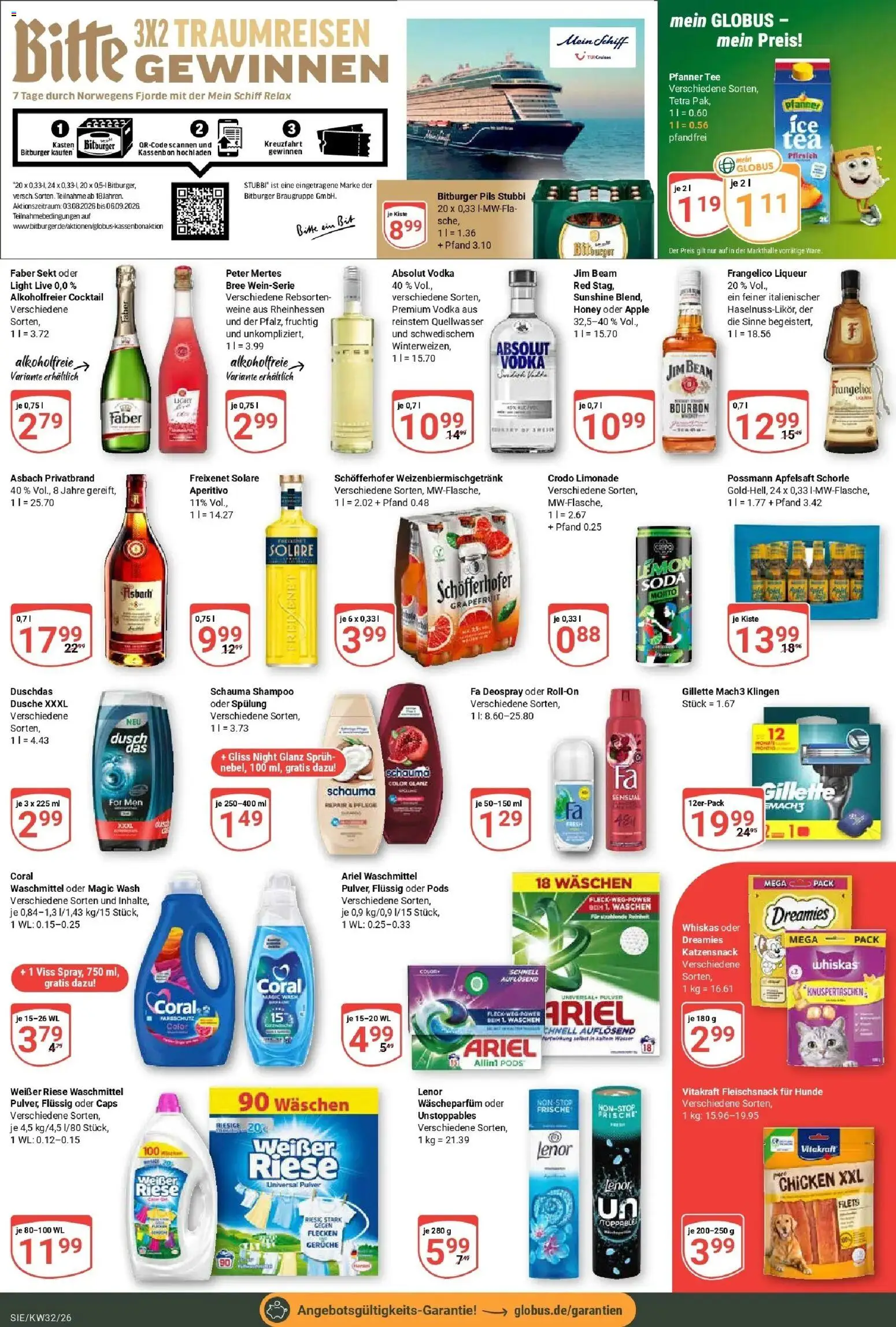 Globus Prospekt Siegen (ab 03.08.2026) » Angebote online | Seite: 7 | Produkte: Apple, Duschdas, Pfirsich, Whiskas