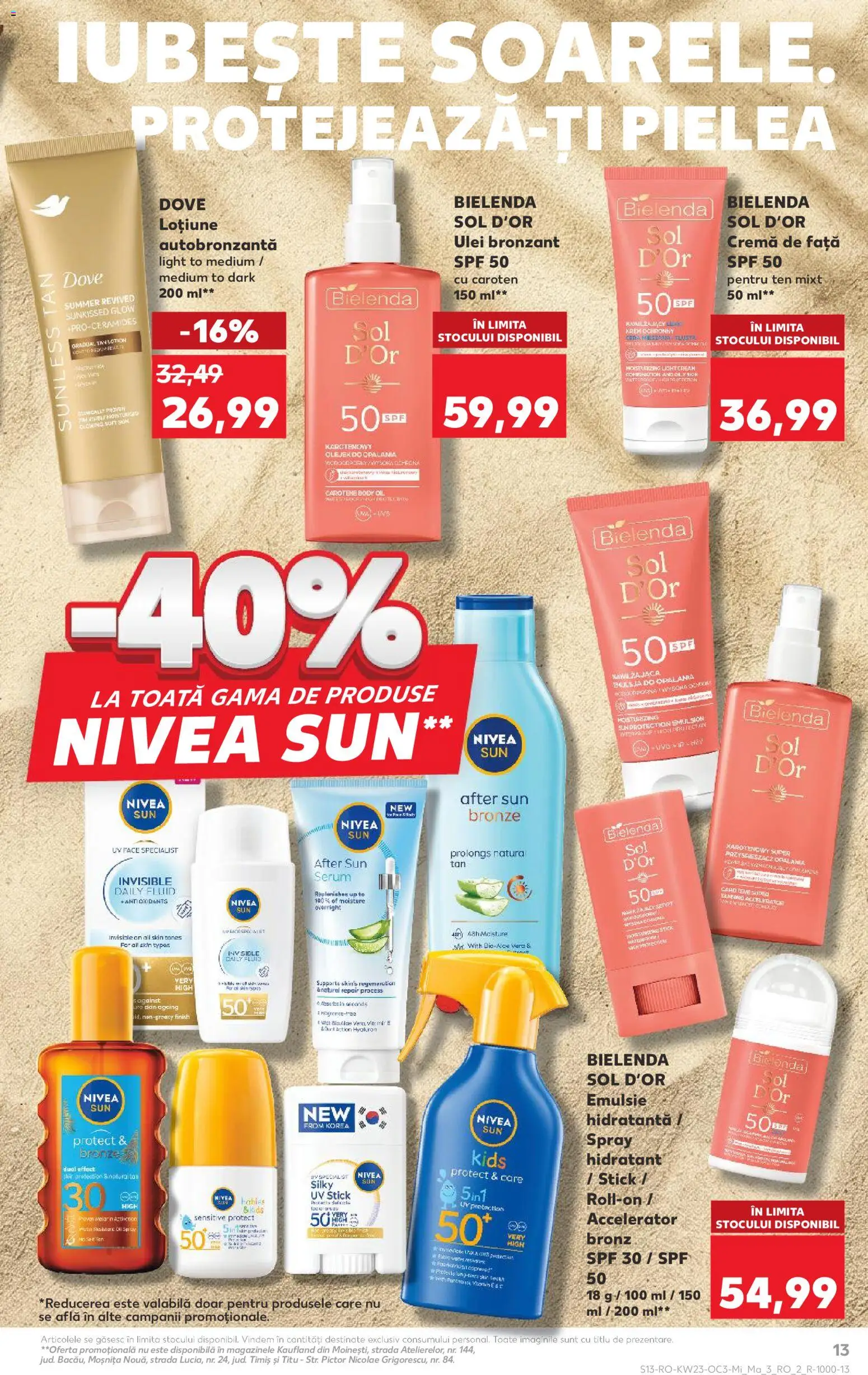 Noul catalog Kaufland – valabil de la 03.06.2026 | Pagină: 13 | Produse: Serum, Cremă, Ulei