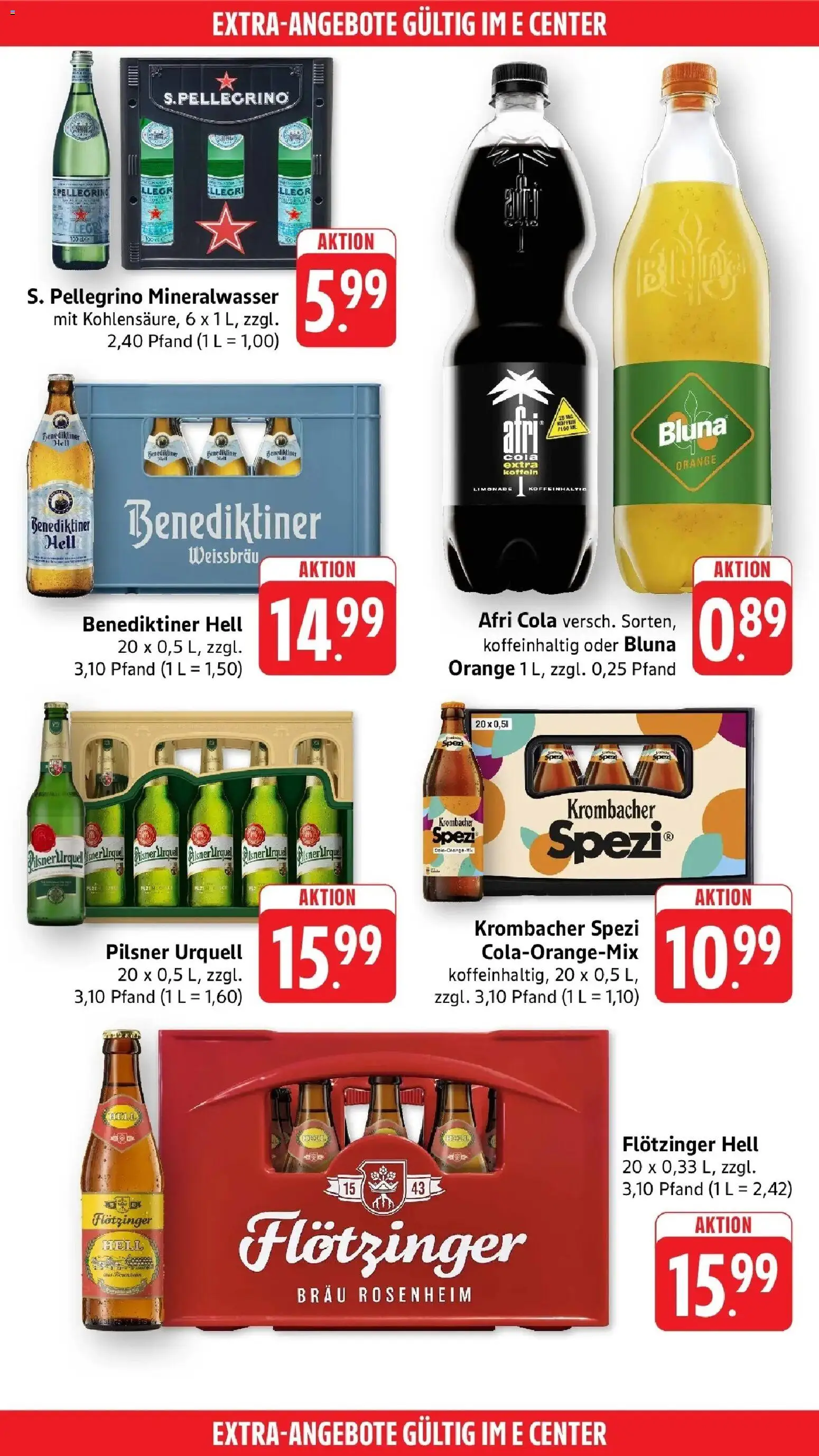 Edeka Prospekt Aalen (ab 31.08.2026) » Angebote Online | Seite: 55 | Produkte: Cola, Mineralwasser, Pilsner urquell, Krombacher