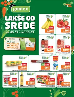 Gomex katalog Lakše od srede - pregled Gomex kataloga - važi od 09.09.2026