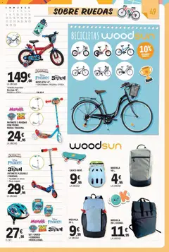 Vista previa E.Leclerc Miranda de Ebro válido desde el 10/08/2026 | Página: 49 | Productos: Bicicleta, Patinete, Mochila