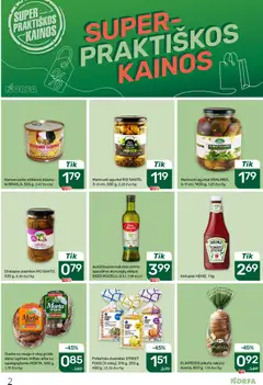 NORFA leidinys galioja nuo 2026.07.09 | Puslapis: 2 | Prekių: Vištienos, Aliejus, Duona, Kečupas