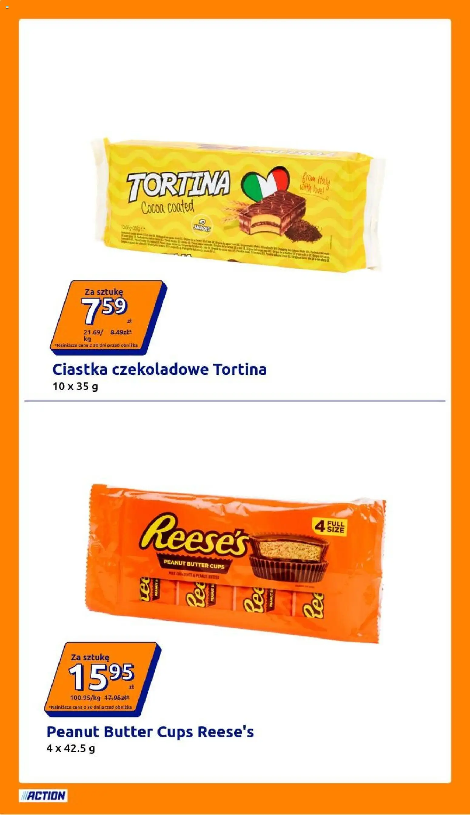 Action gazetka od 21.10.2026 | Strona: 20 | Produkty: Ciastka czekoladowe, Reese's, Ciastka