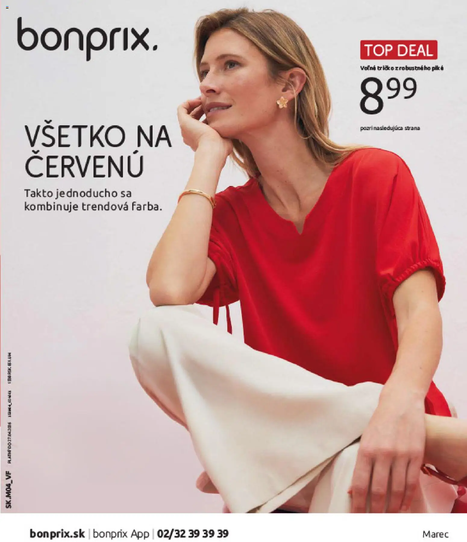 Nové Bonprix akcie – leták je platný od 31.03.2026 | Strana: 1 | Produkty: Tričko