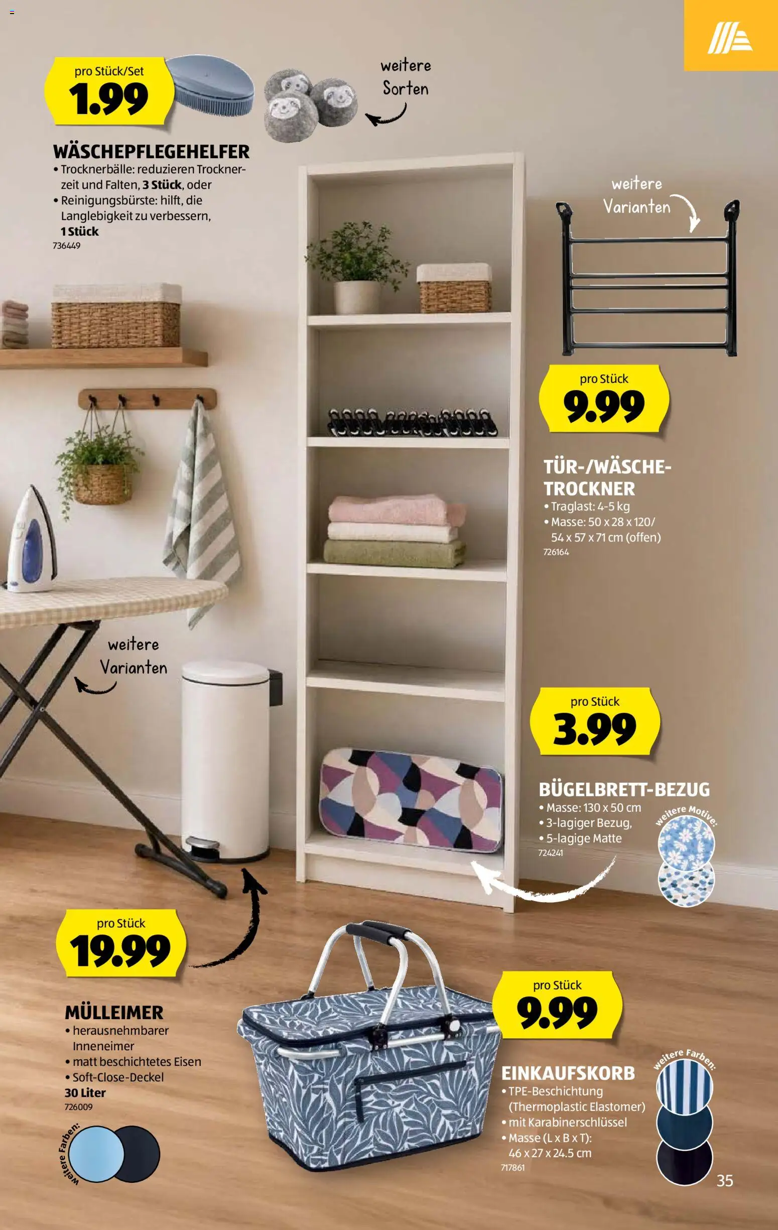 Aldi aktionen – gültig ab 23.07.2026 | Seite: 35 | Produkte: Trockner, Eisen