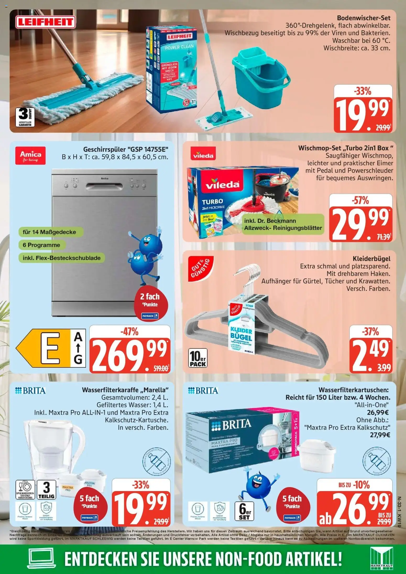 Marktkauf Prospekt Schleswig	 – gültig ab 04.05.2026 | Seite: 37 | Produkte: Geschirrspüler, Decke, Box, Kleiderbügel