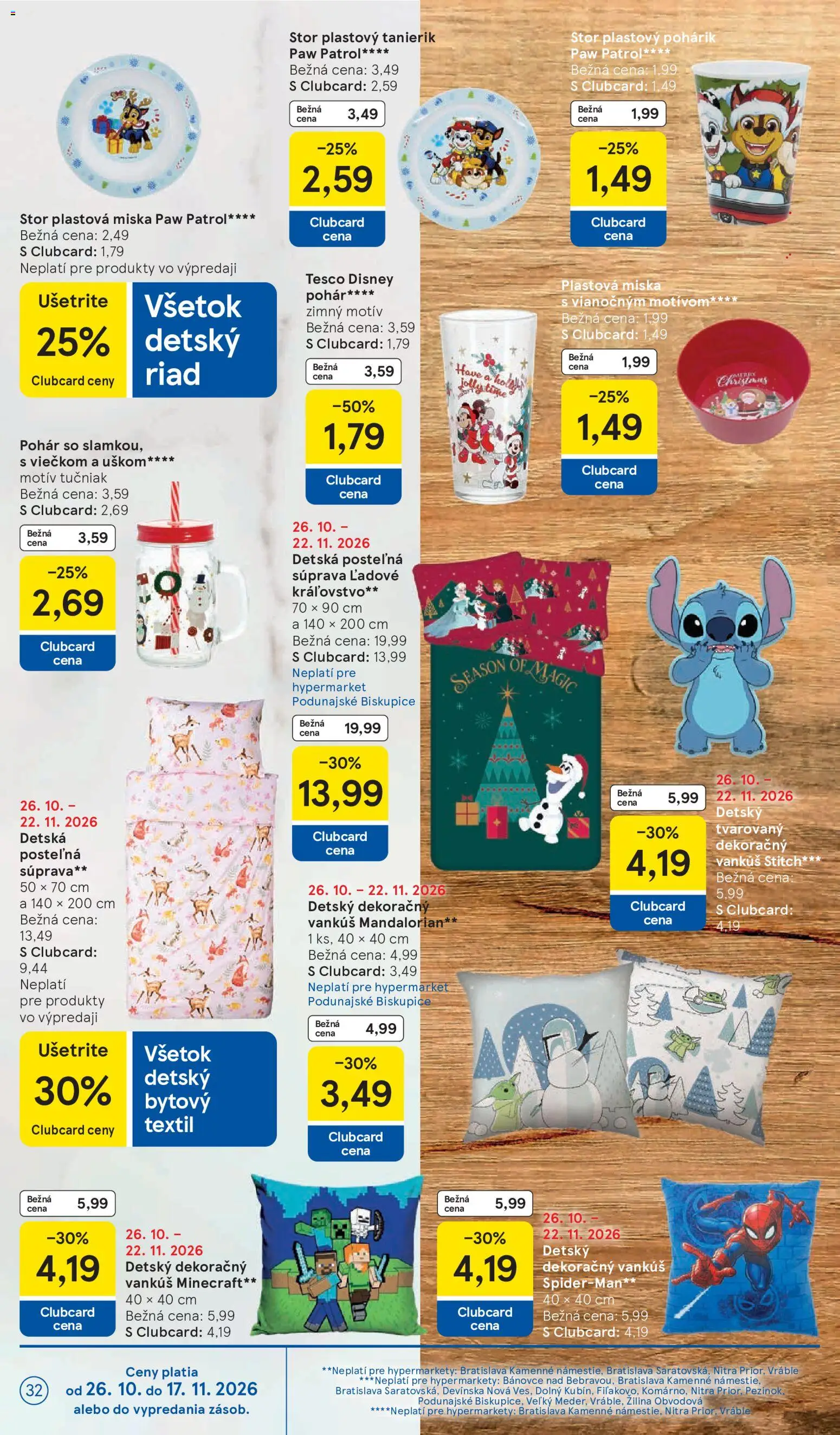 Nové Tesco akcie – leták je platný od 28.10.2026 | Strana: 32