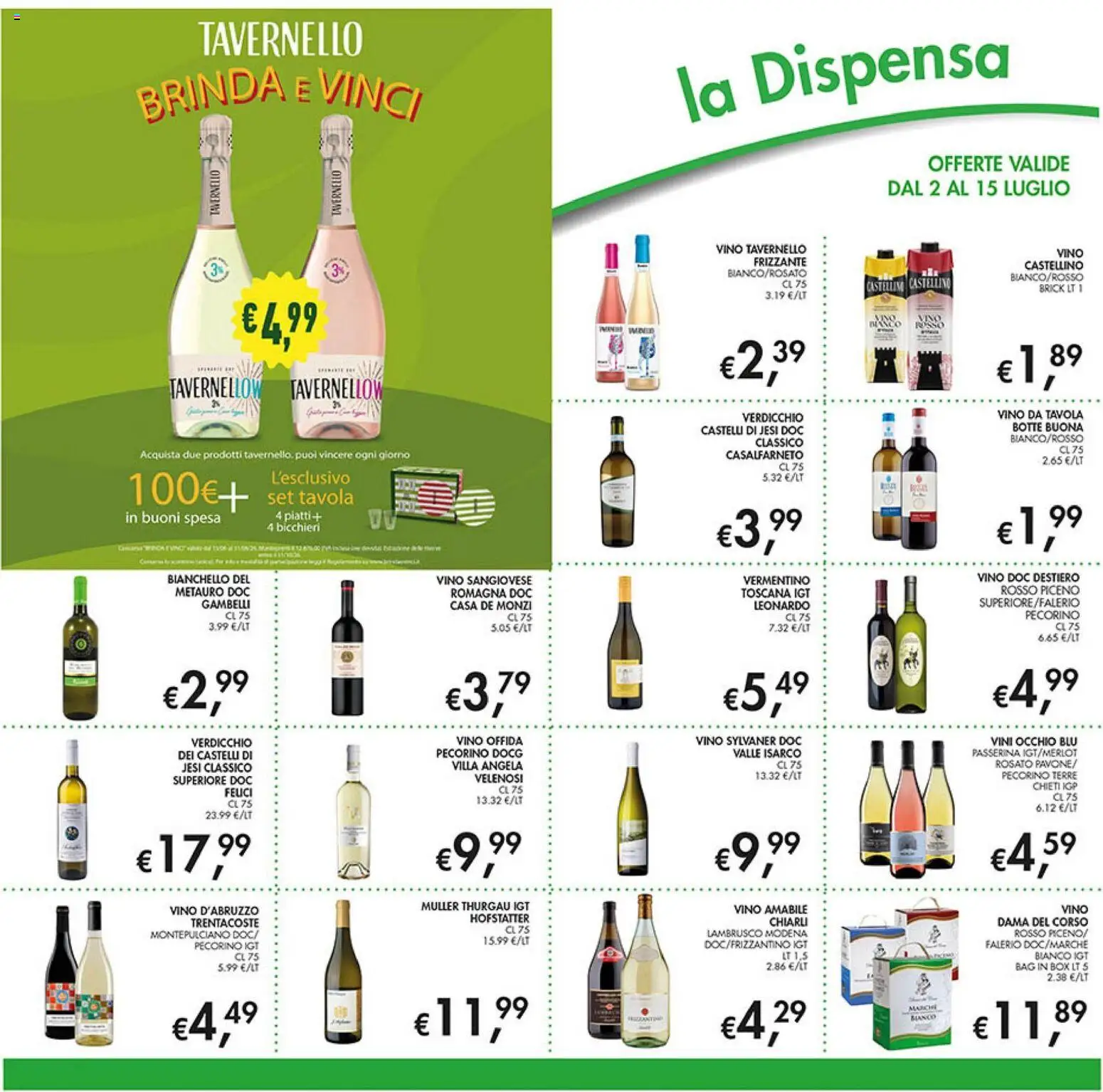 Volantino Coal del 02/07/2026 | Pagina: 14 | Prodotti: Vino, Pecorino