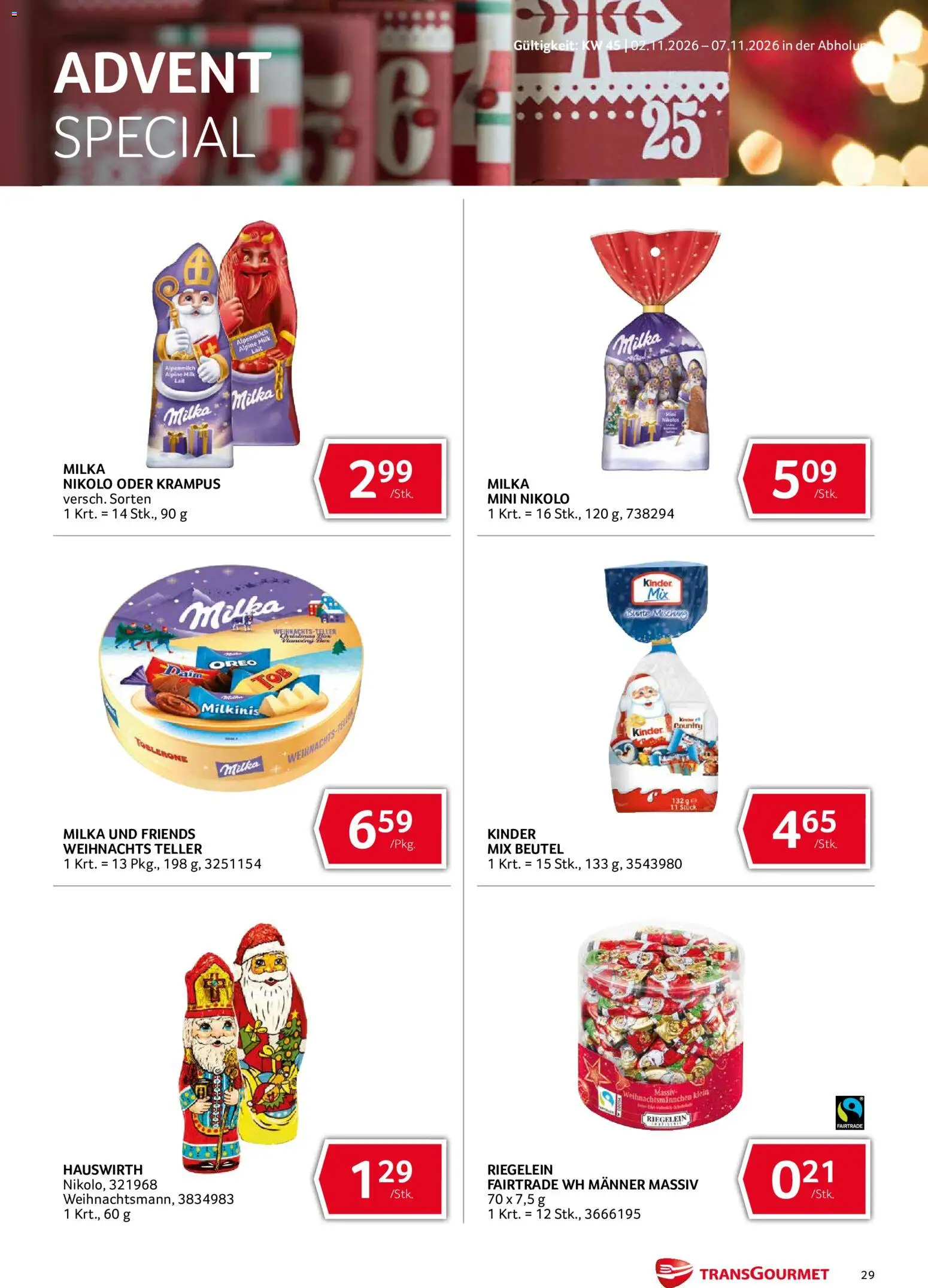 Transgourmet Abhol Aktion gültig ab 02.11.2026 | Seite: 29