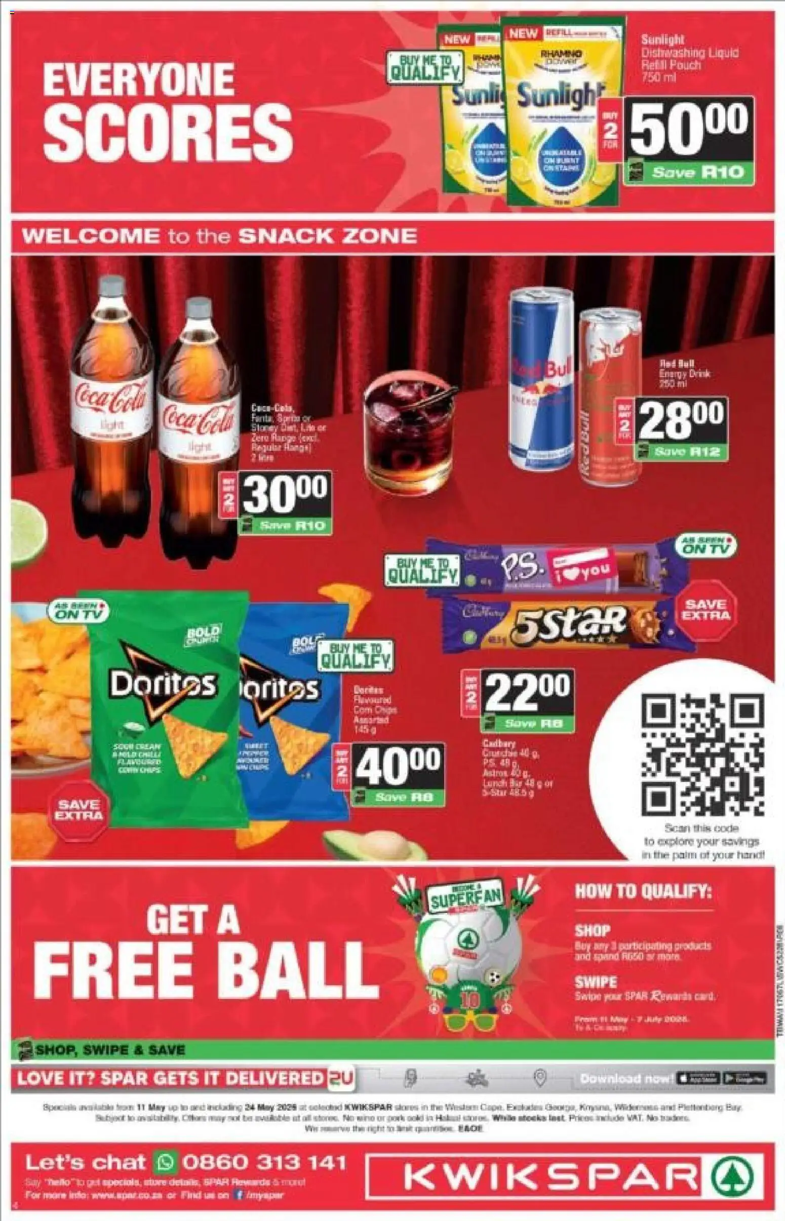 New KWIKSPAR catalogue – valid from 11.05.2026 | Page: 3 | Products: TV, Dishwashing liquid