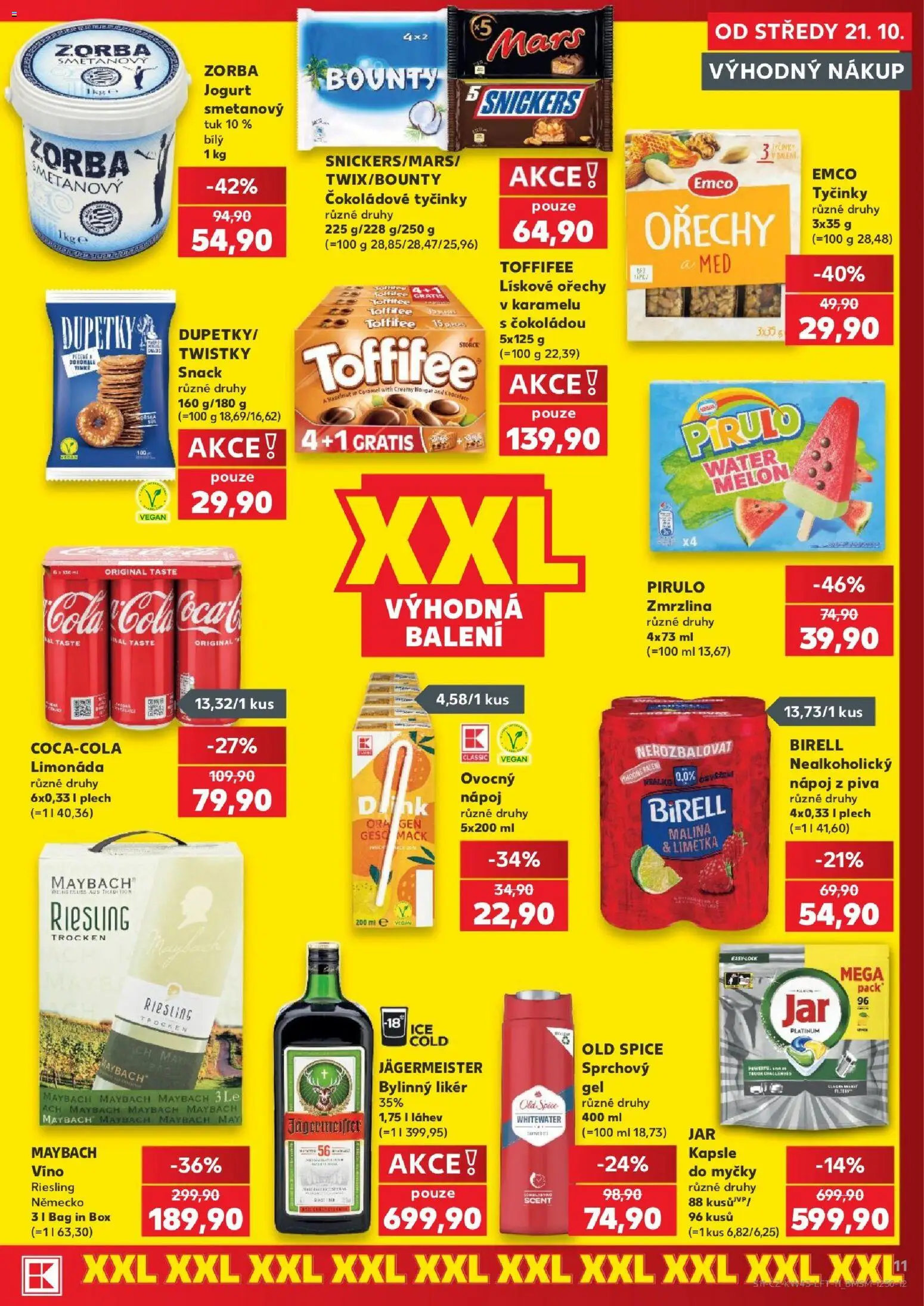 Kaufland leták - Kolín od 21.10.2026 | Strana: 11 | Produkty: Sprchový gel, Med, Limetka, Old Spice