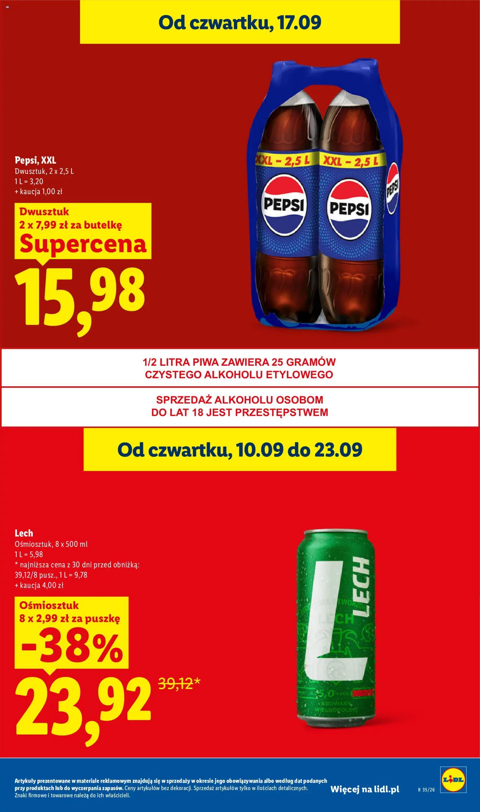Lidl Polsko leták od 17.09.2026 | Strana: 31 | Produkty: Pepsi