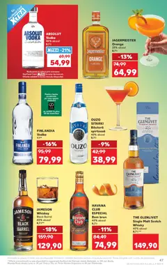 Ofertele Kaufland valabile de la 24.06.2026 | Pagină: 47 | Produse: Rom, Vodka, Whiskey
