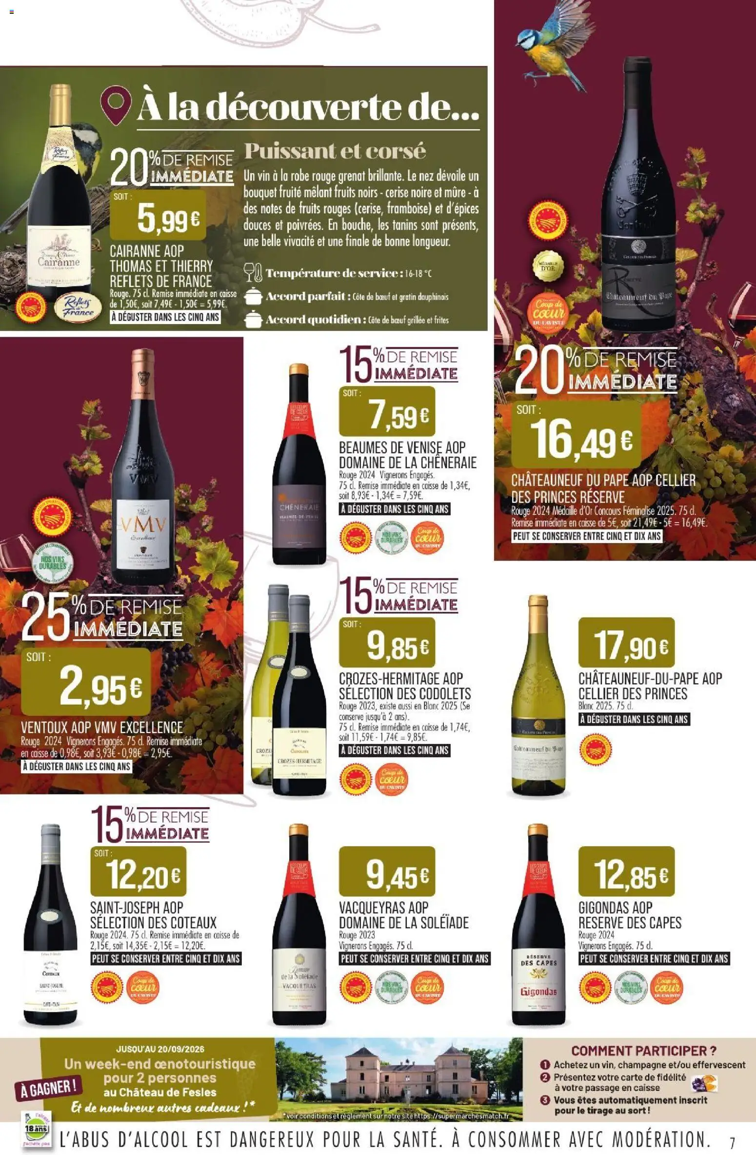{H1} | Page: 7 | Produits: Framboise, Frites, Vin, Chateauneuf du pape