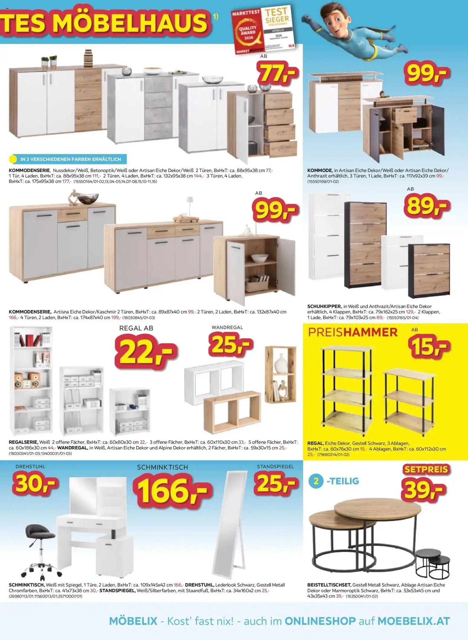 Möbelix Österreichs günstigstes Möbelhaus gültig ab 04.08.2026 | Seite: 9 | Produkte: Regal