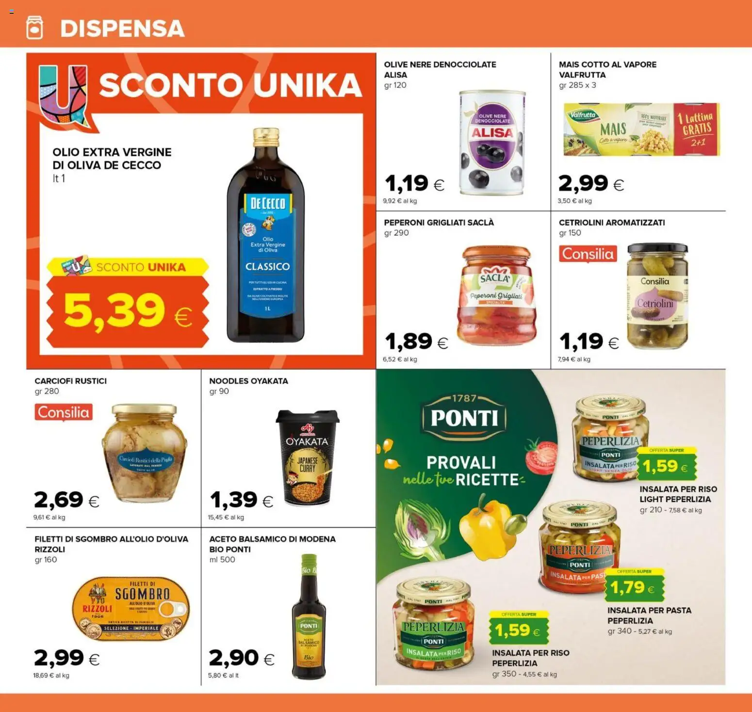 Volantino Oasi del 21.05.2026 | Pagina: 20 | Prodotti: Riso, Insalata, Pasta, Carciofi