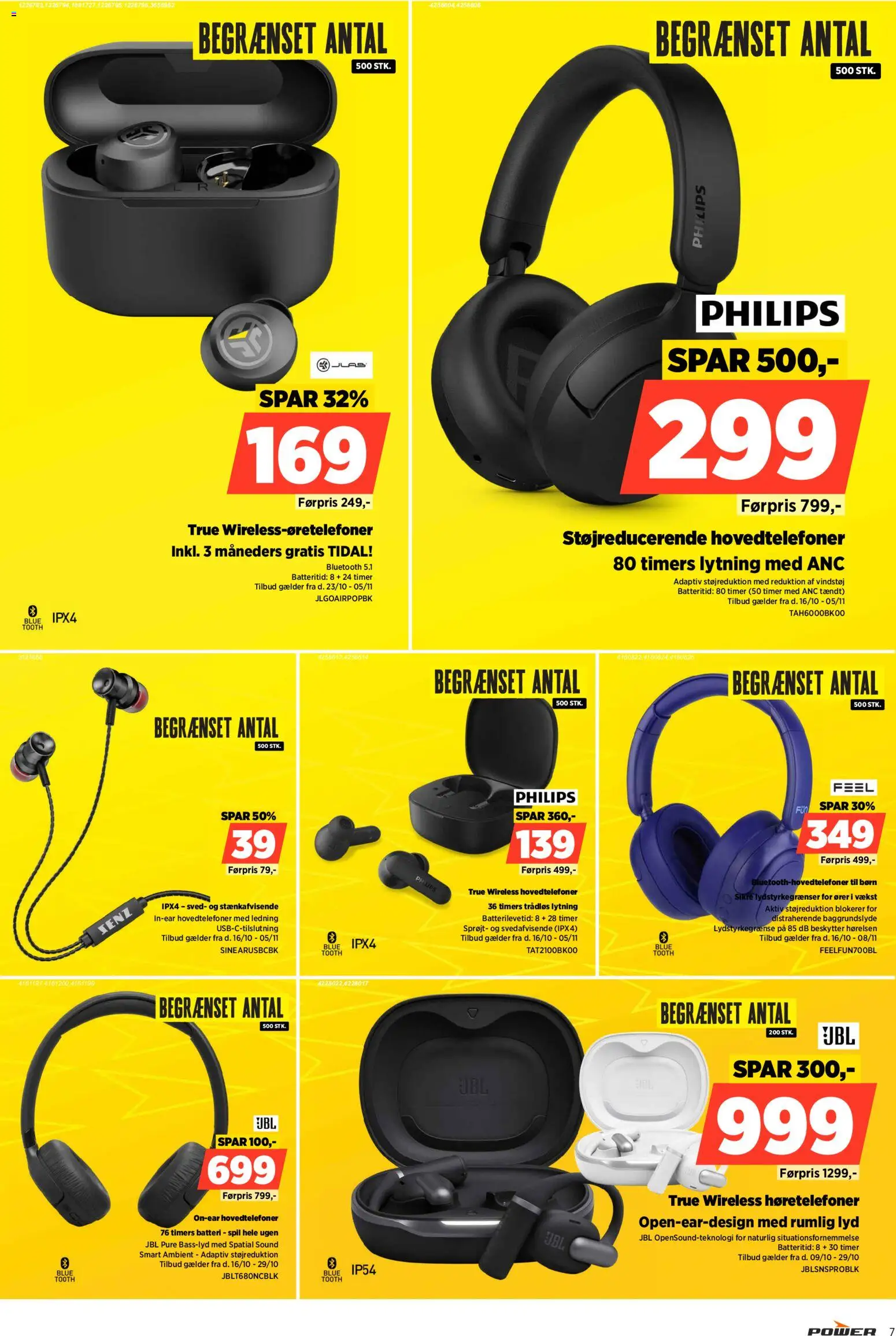 Power tilbudsavis – gyldig fra 23/10/2026 | Side: 7 | Produkter: Lyd, Høretelefoner, Spil, Batteri