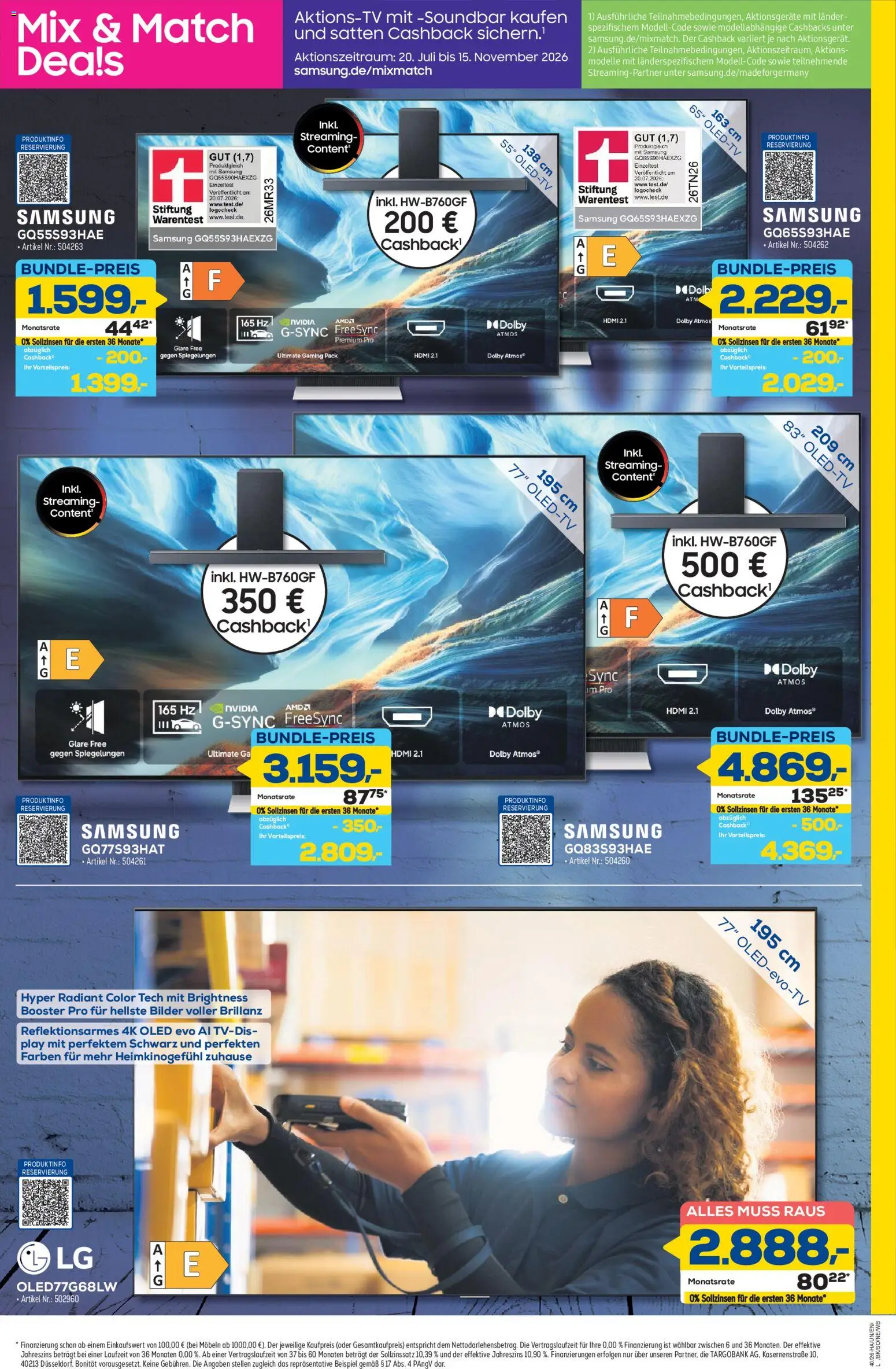 Euronics Aktueller Prospekt – gültig ab 24.09.2026 | Seite: 3 | Produkte: Samsung, Bilder, Soundbar