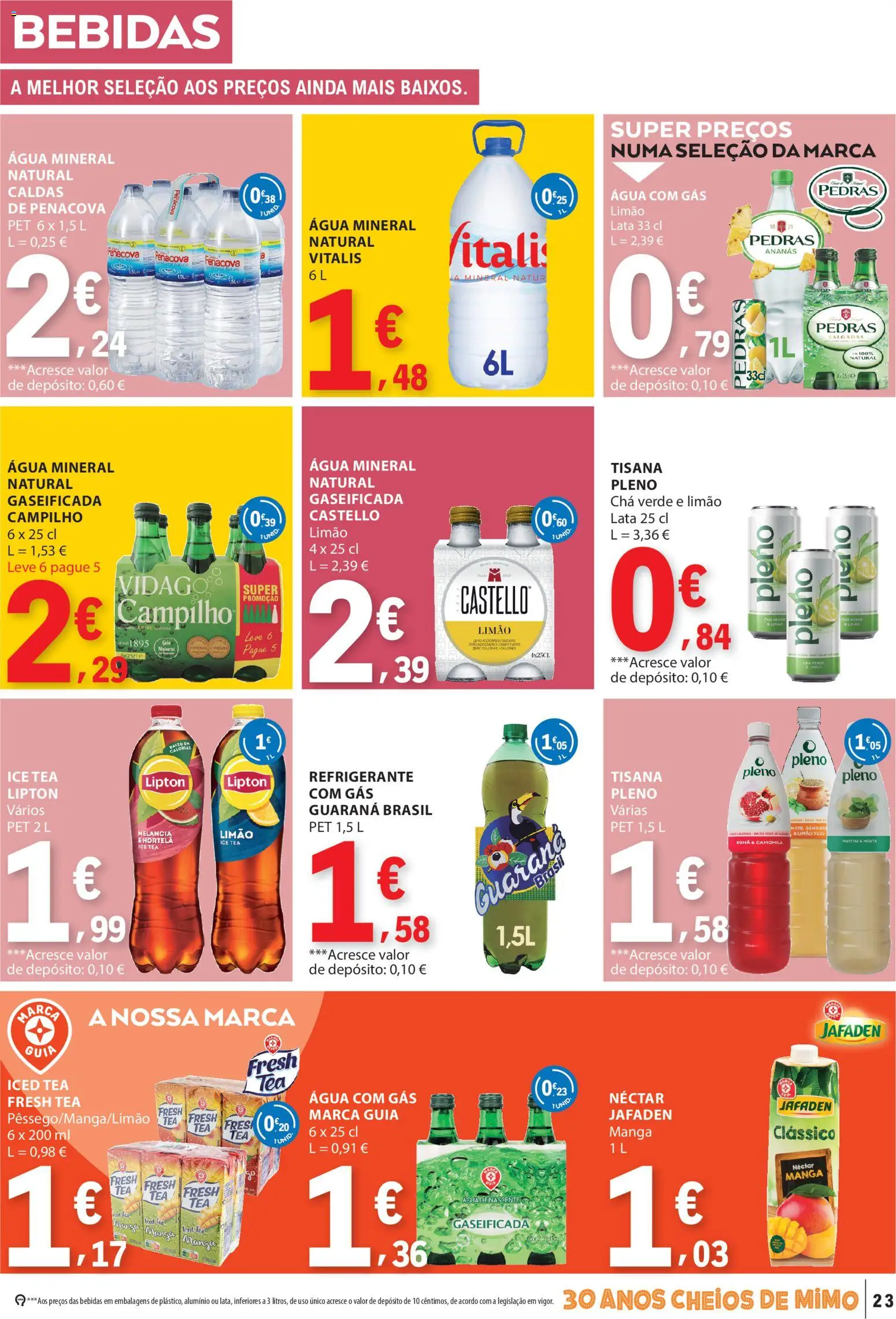 E.Leclerc folheto │ válido de 03/09/2026 | Página: 23 | Produtos: Agua, Refrigerante, Manga, Água com gás