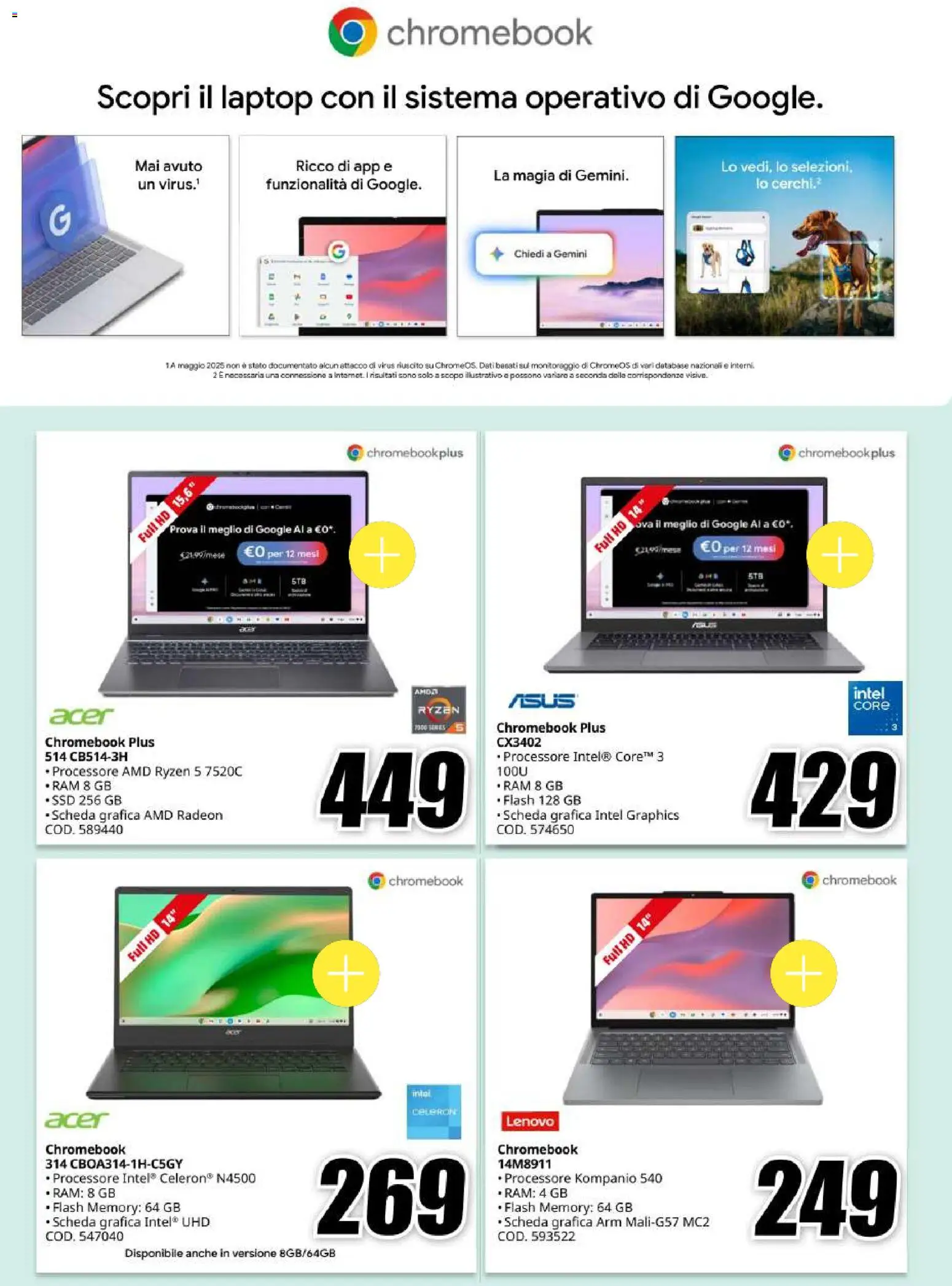 Volantino Media World del 06/10/2026 | Pagina: 4 | Prodotti: Laptop