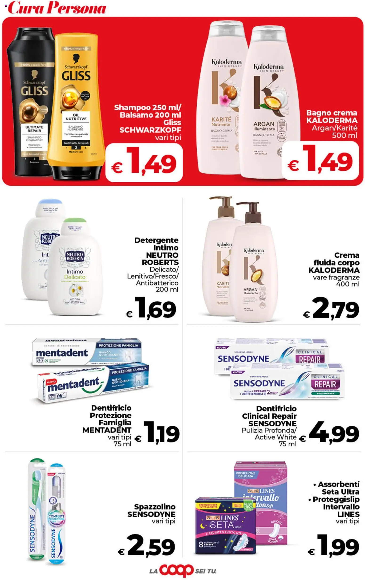 Volantino COOP del 10/07/2026 | Pagina: 38 | Prodotti: Balsamo, Dentifricio, Spazzolino, Bagno