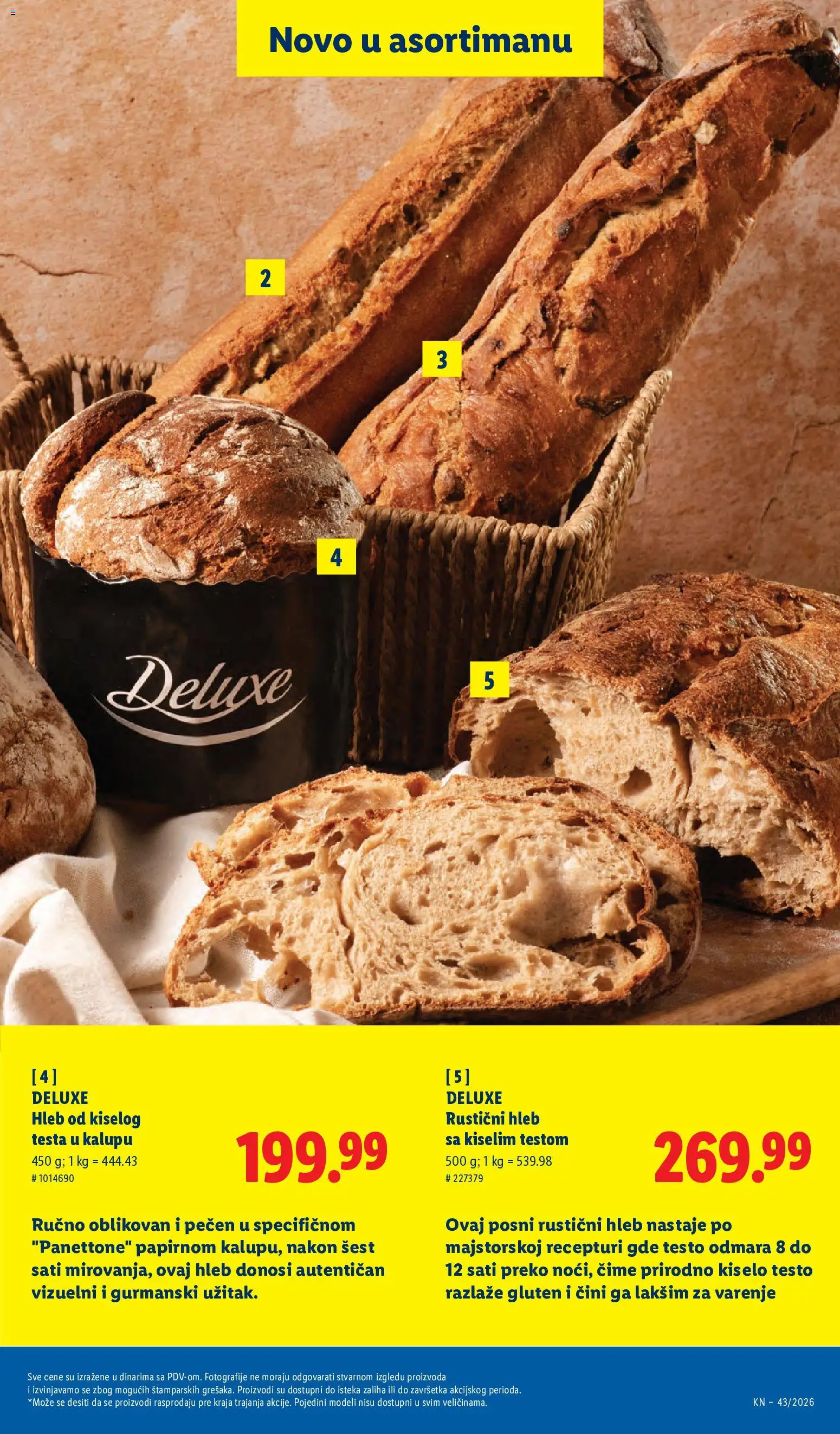 Lidl katalog - važi od 22.10.2026 | Strana: 25 | Proizvode: Testo, Hleb