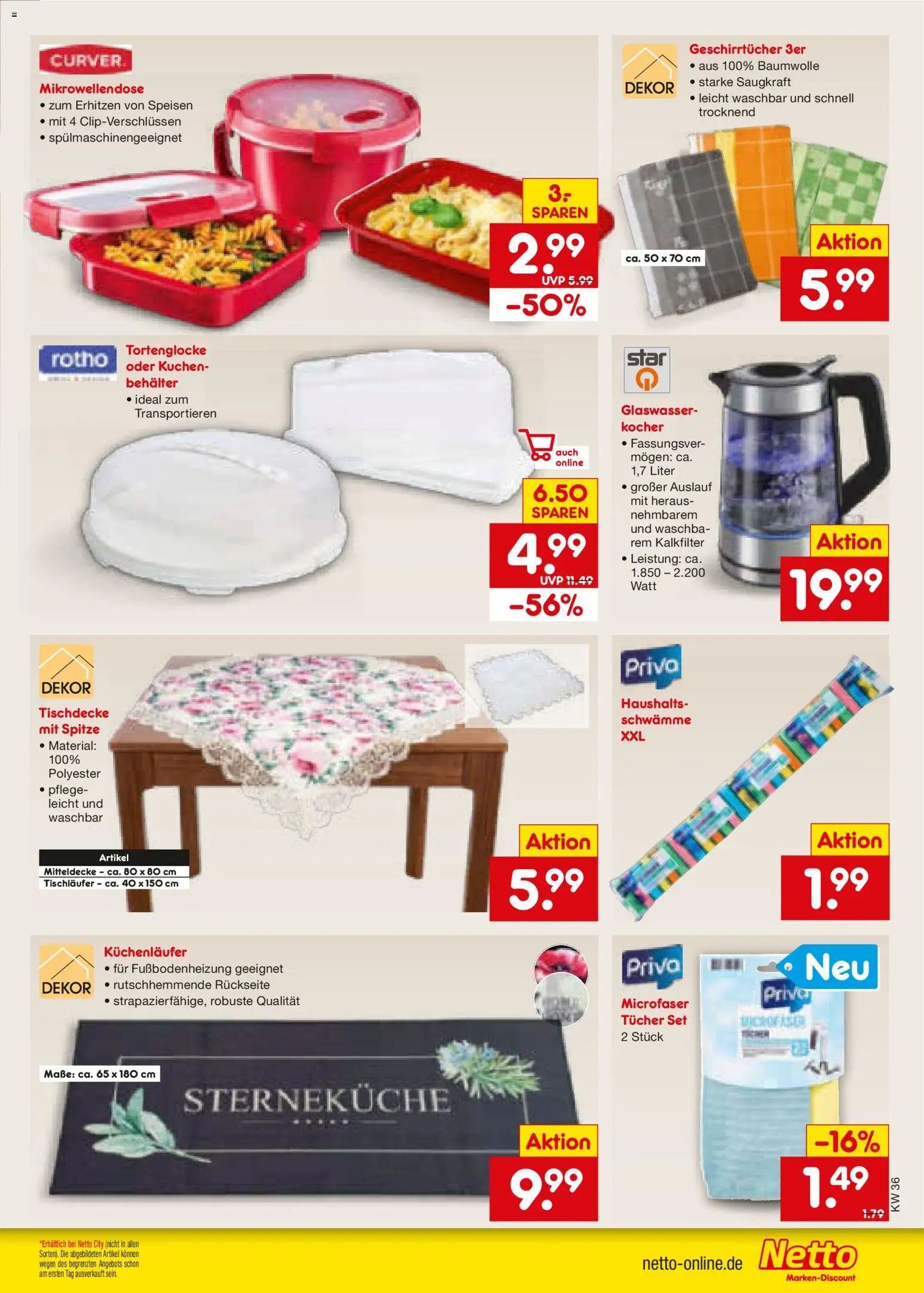 Netto Marken-Discount Prospekt – gültig ab 31.08.2026 | Seite: 43 | Produkte: Kocher, Schwämme, Kuchen