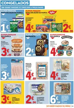 Pré-visualização E.Leclerc folheto válido de 21.05.2026 | Página: 11 | Produtos: Brócolos, Peito de frango, Camarão, Peixe