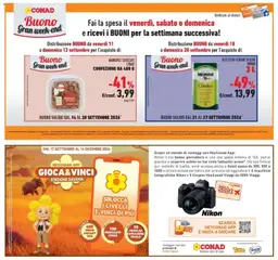 Anteprima del volantino MANDORLE SGUSCIATE CONAD, CONFEZIONE DA 400 G valido a partire dal 09/09/2026 | Pagina: 40 | Prodotti: Olio, Olive, Mandorle, Olio extra vergine
