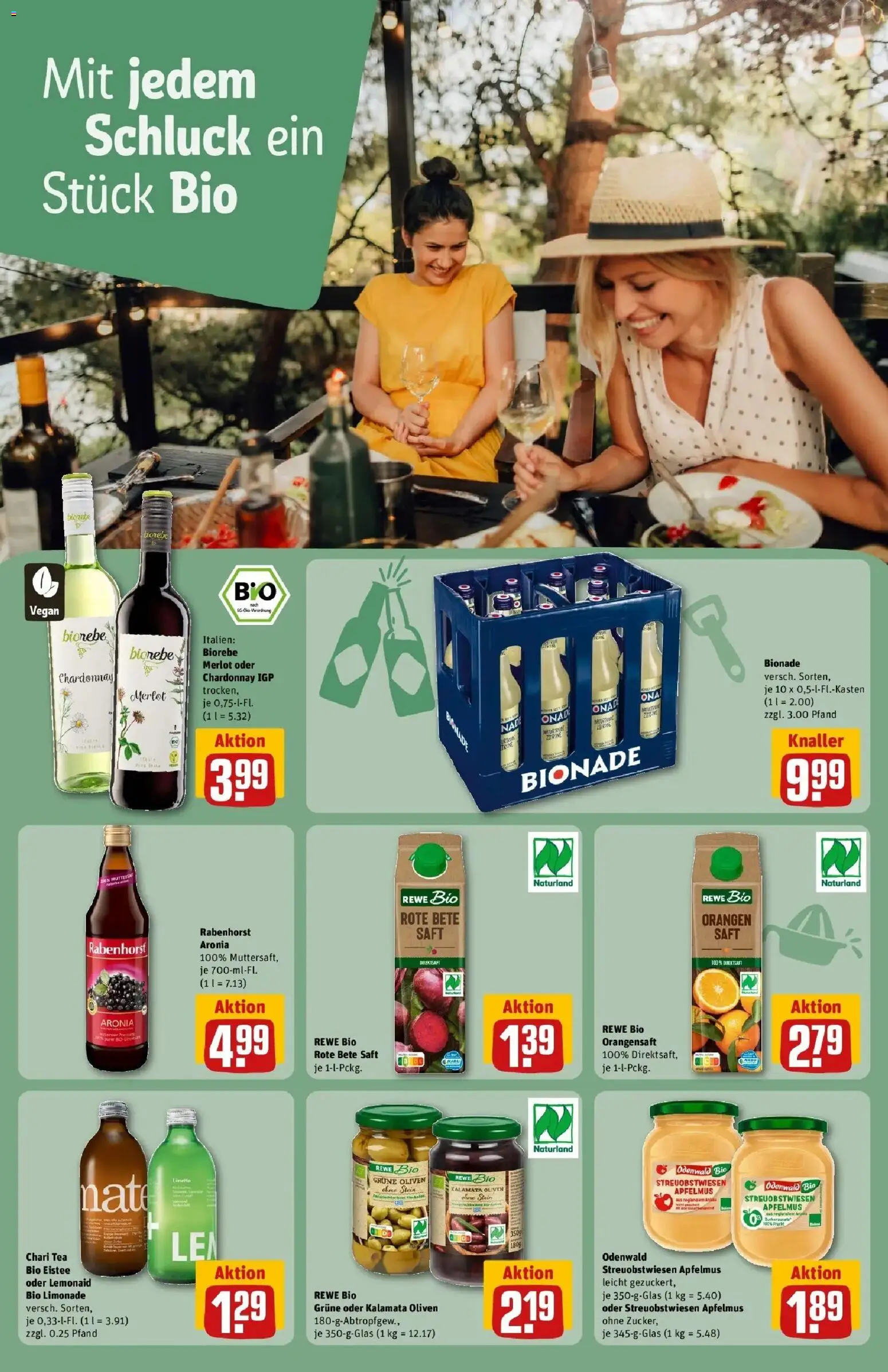 REWE Prospekt ab 14.09.2026 zum Blättern » Angebote | Seite: 21 | Produkte: Orangen, Bionade, BH, Apfelmus