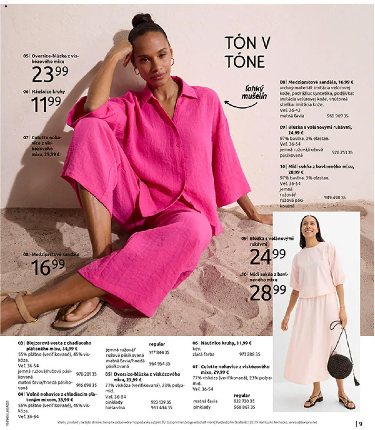 Nové Bonprix akcie – leták je platný od 01.01.2026 | Strana: 11 | Produkty: Vaňa, Vesta, Nohavice