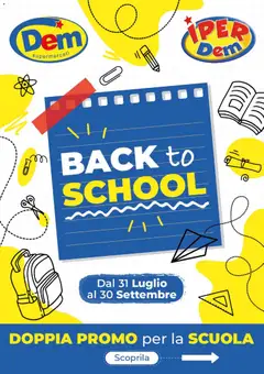Anteprima del volantino DEM volantino Scuola valido a partire dal 31/07/2026