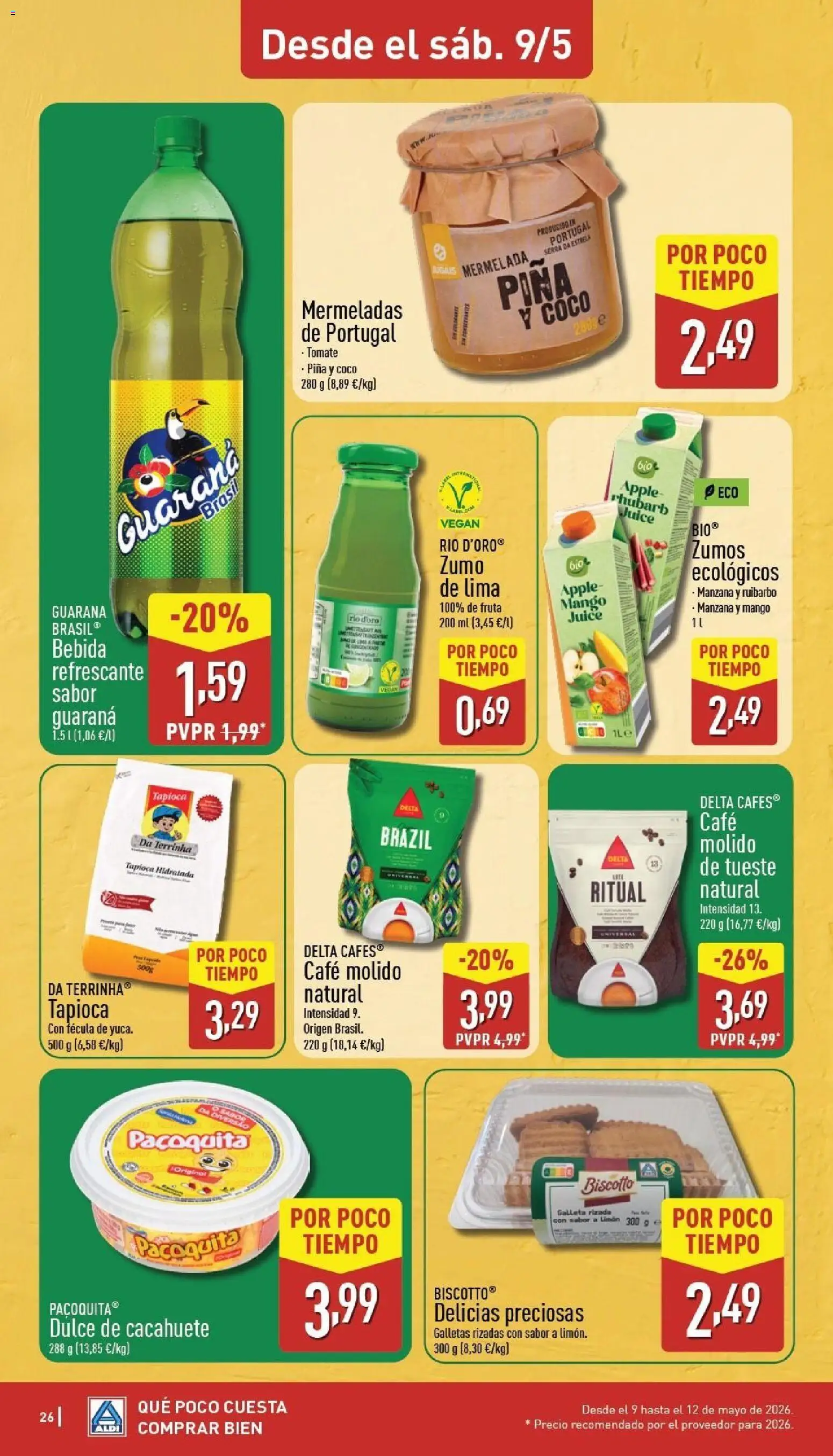 Aldi folleto Península │ válido desde el 04.05.2026 | Página: 26 | Productos: Lima, Café, Manzana, Galletas
