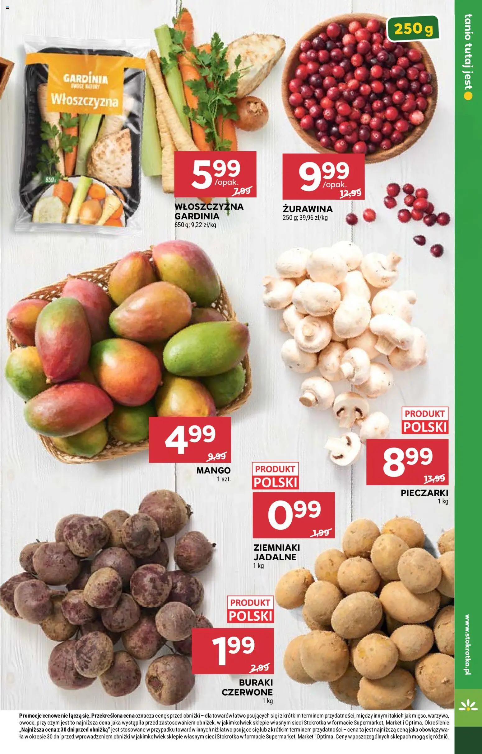 Stokrotka gazetka od 08.10.2026 | Strona: 13 | Produkty: Włoszczyzna, Stokrotka, Buraki, Ziemniaki